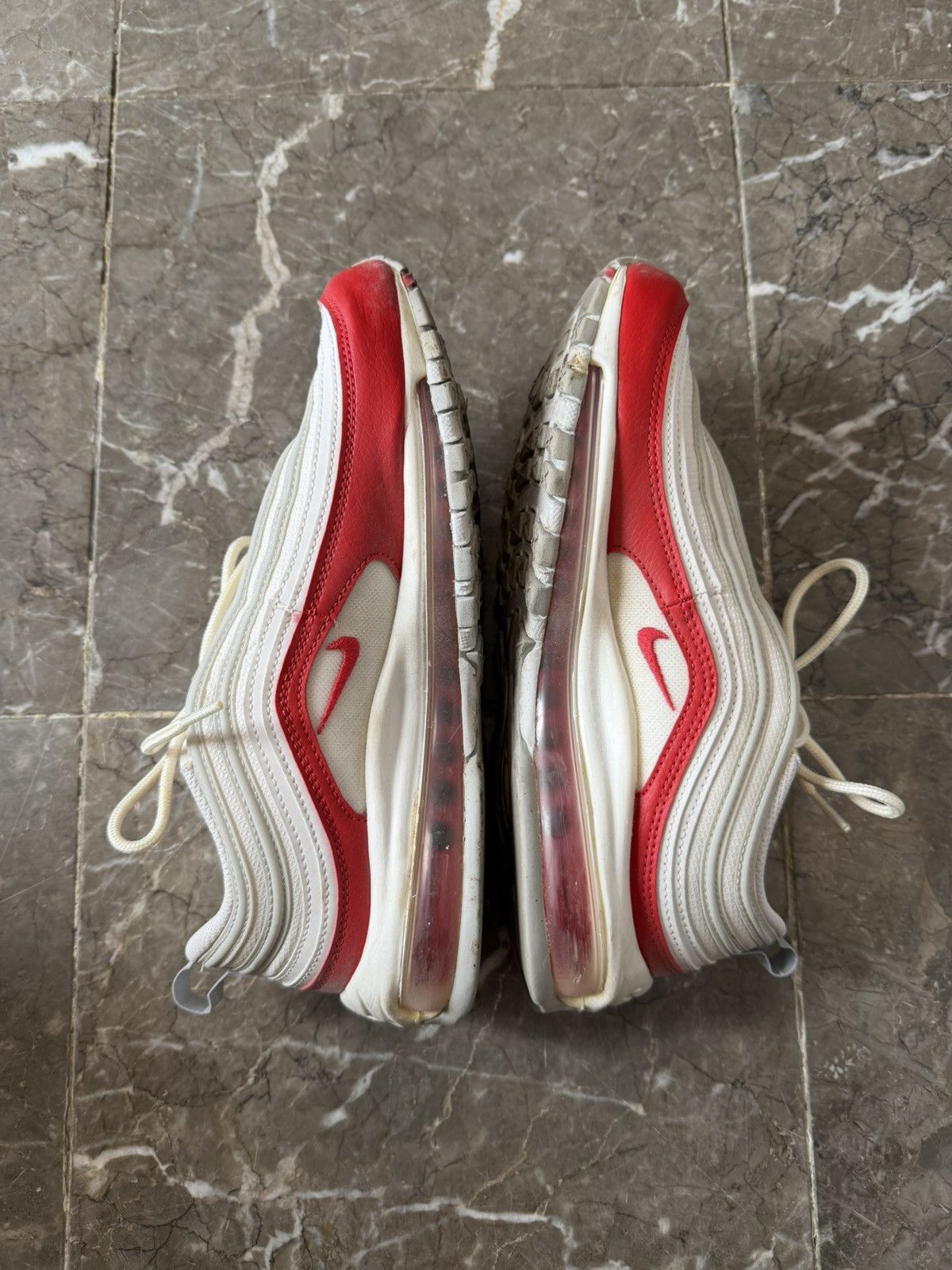 Nike Nike Air Max 97 White Red DX8964-100 Size US 8 / EU 41 Size US 8 / EU 41 - 2 Thumbnail
