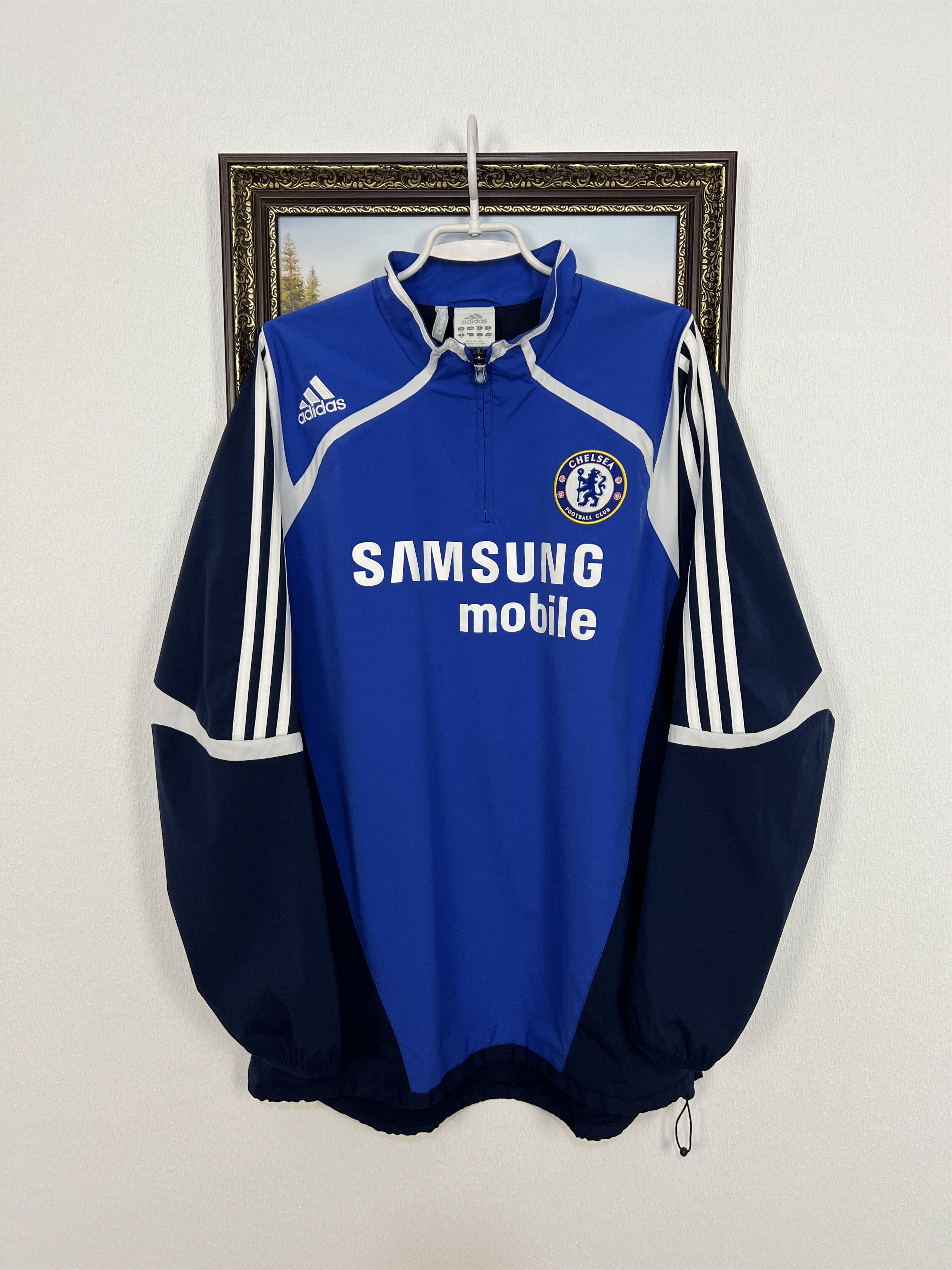 Vintage Adidas Chelsea Football Train Sweatshirt Soccer