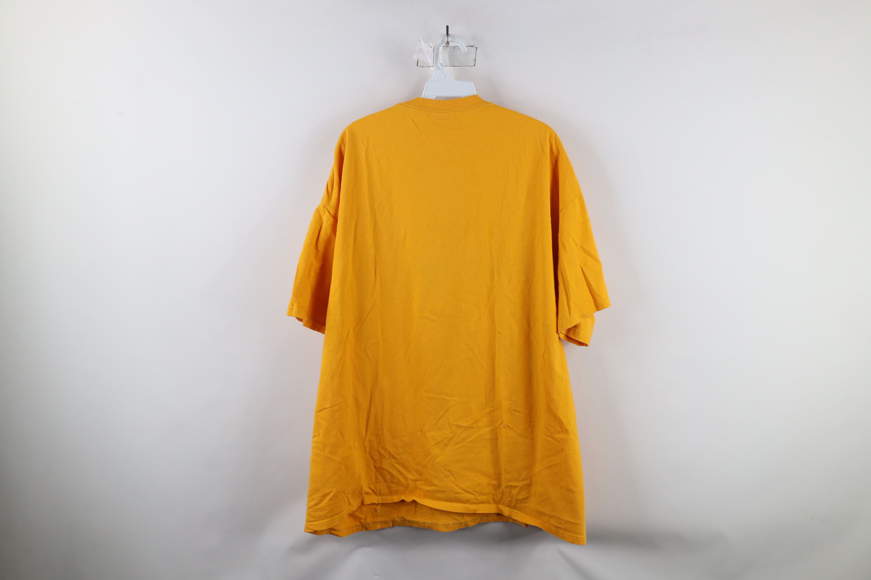 Vintage Vintage 90s Script West Virginia University T-Shirt Yellow Size US XXL / EU 58 / 5 - 8 Thumbnail