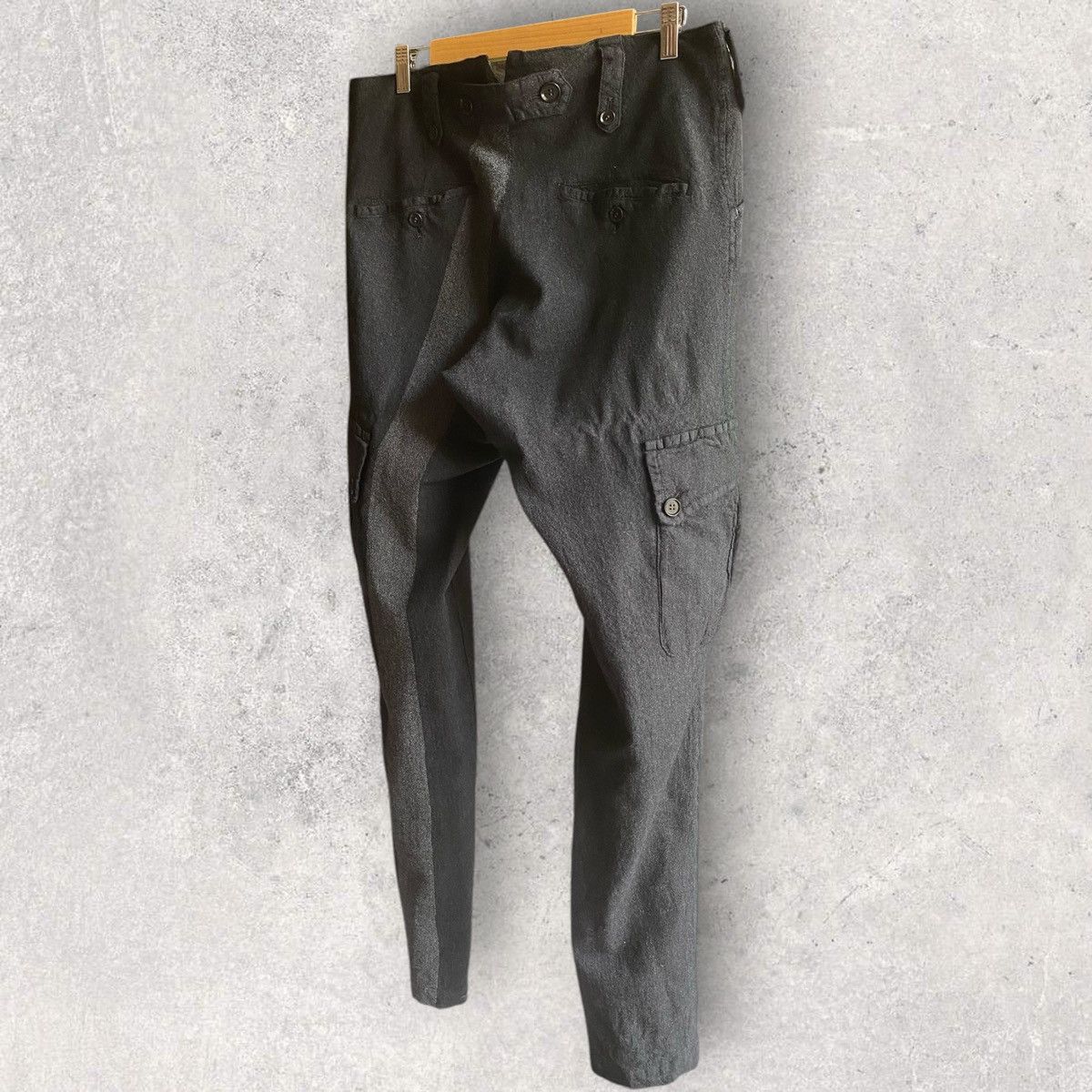 Yohji Yamamoto AW08 Y’s Red Label Wool Stripe Oversize Pants Size US 34 / EU 50 - 6 Thumbnail