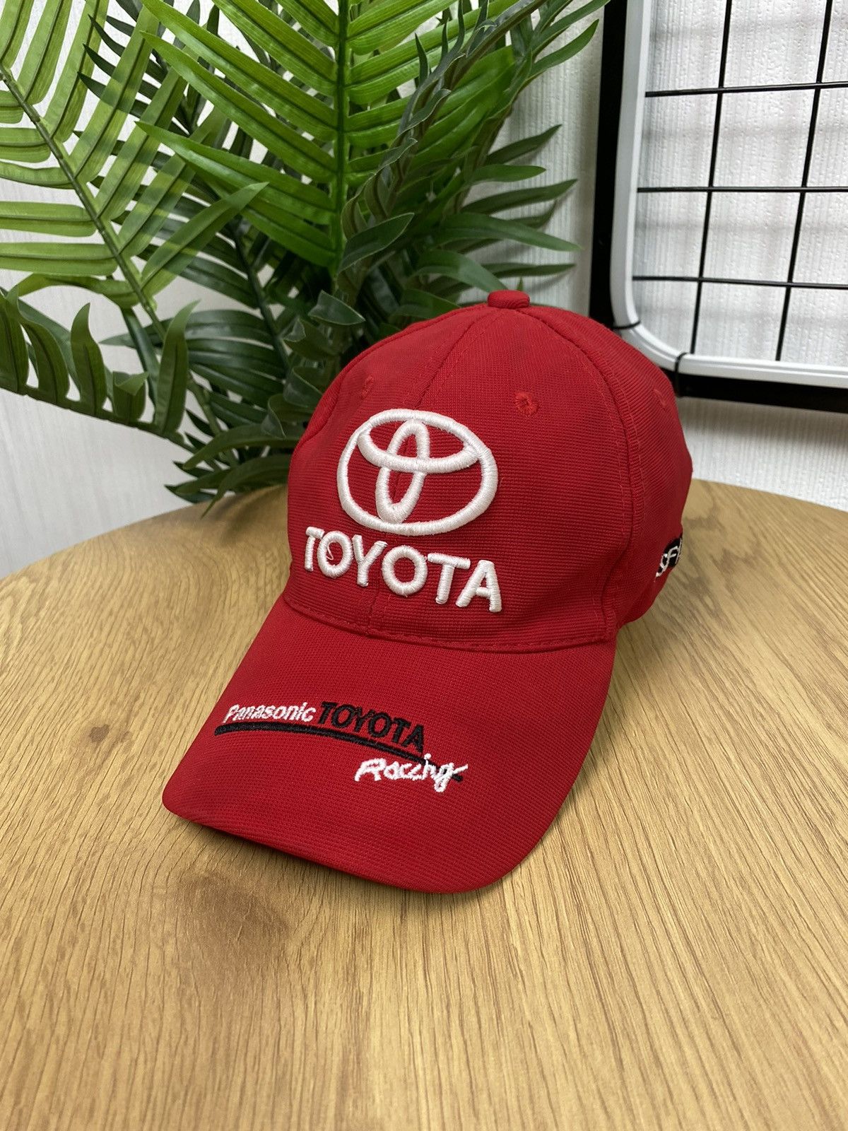 Vintage Vintage Toyota Panasonic Racing Hat F1 Cap Formula Uno OS Size ONE SIZE - 1 Thumbnail