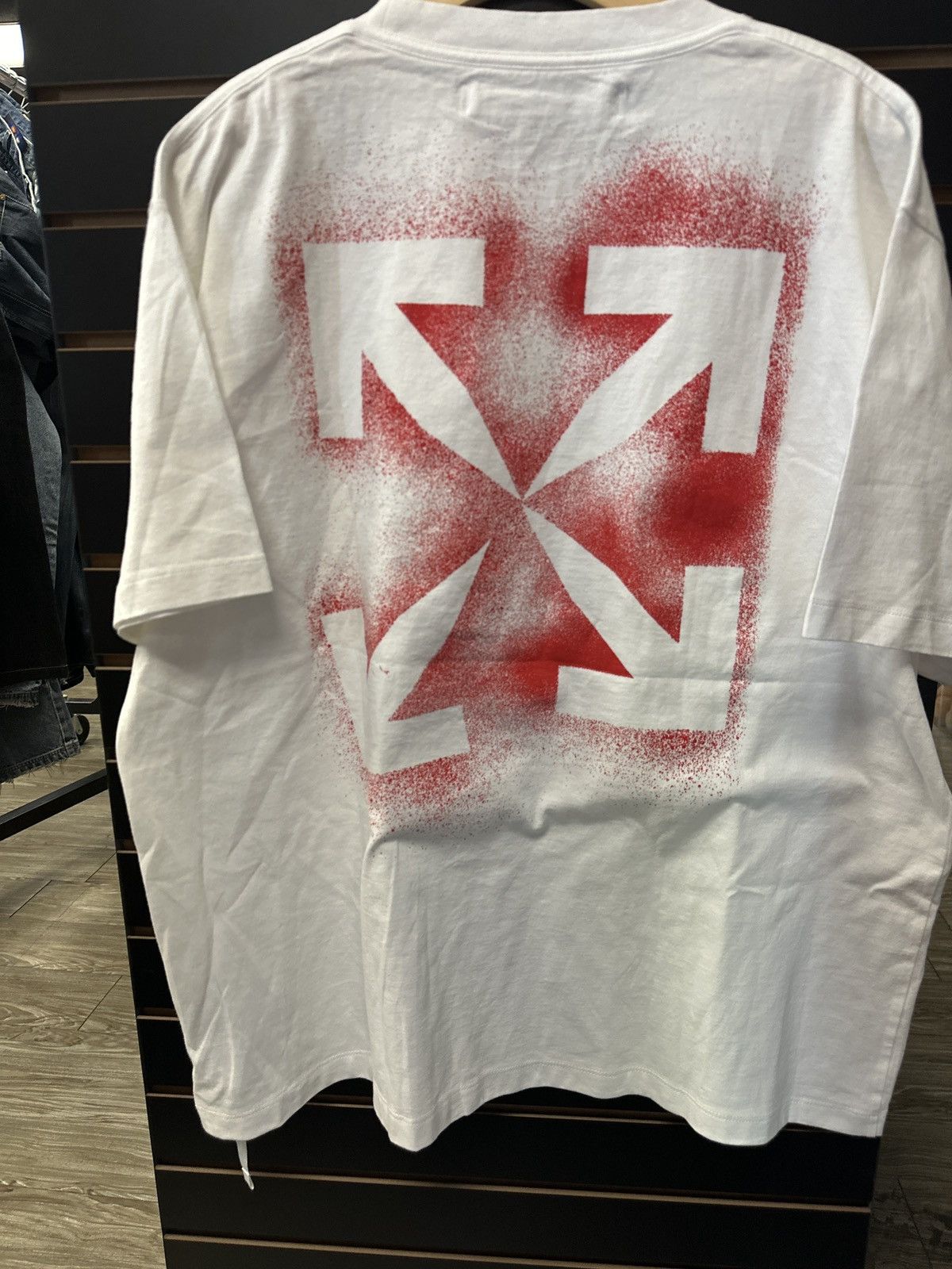 Off White Stencil tee off white Grailed