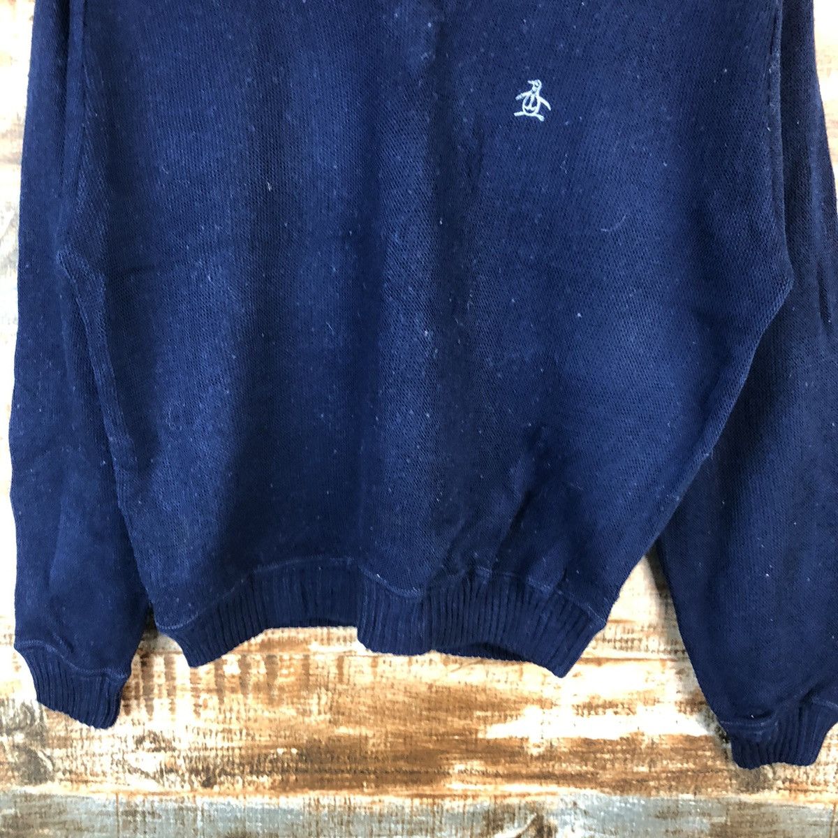Homespun Knitwear × Japanese Brand Munsing Wear vintage Dark blue Knitwear #A1804 Size US S / EU 44-46 / 1 - 6 Thumbnail