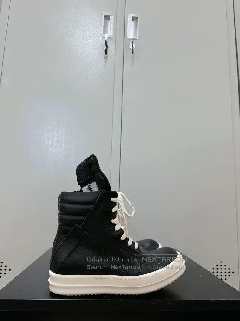 Rick Owens Rick Owens Pure Black Leather Inverted Triangle Size US 4.5 / IT 34.5 - 3 Thumbnail