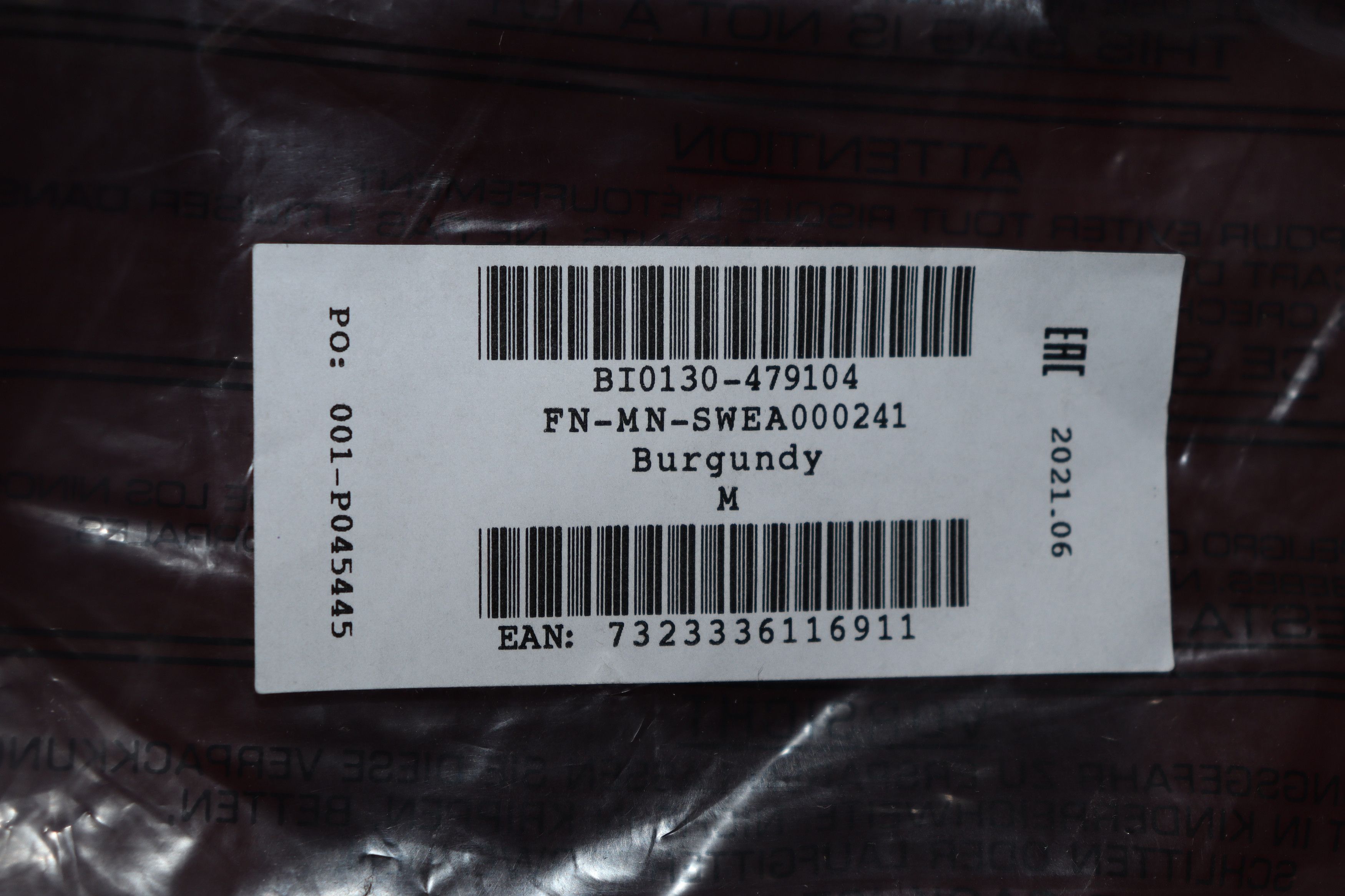 Acne Studios o1rshd1 FN-MN-Swea000241 Sweatshirt in Burgundy Size US M / EU 48-50 / 2 - 12 Thumbnail