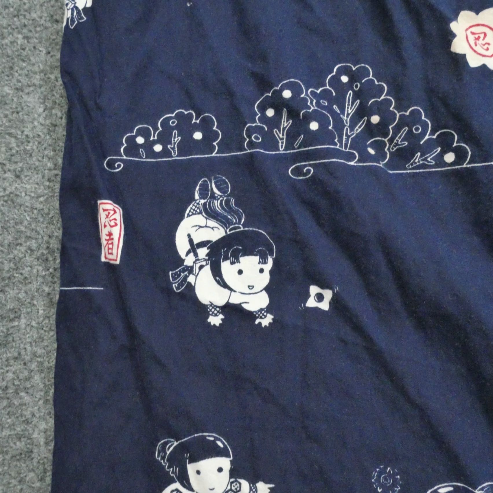 Vintage VINTAGE Juguemm Kimono Blouse Women 45 Blue Cotton 3/4 Sleeve Casual Regular Size 45 Modern Size M / US 6-8 / IT 42-44 - 3 Thumbnail