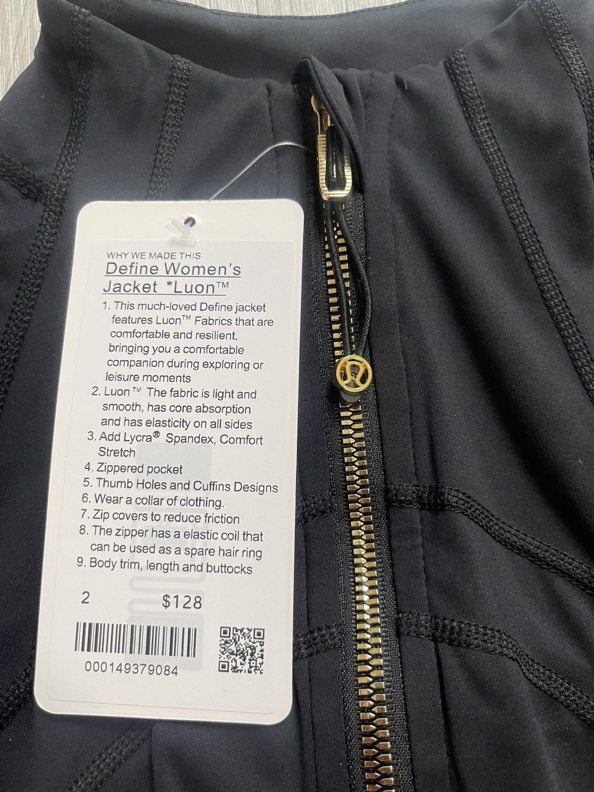 Lululemon Lululemon Black Defined Jacket Size XS / US 0-2 / IT 36-38 - 3 Thumbnail