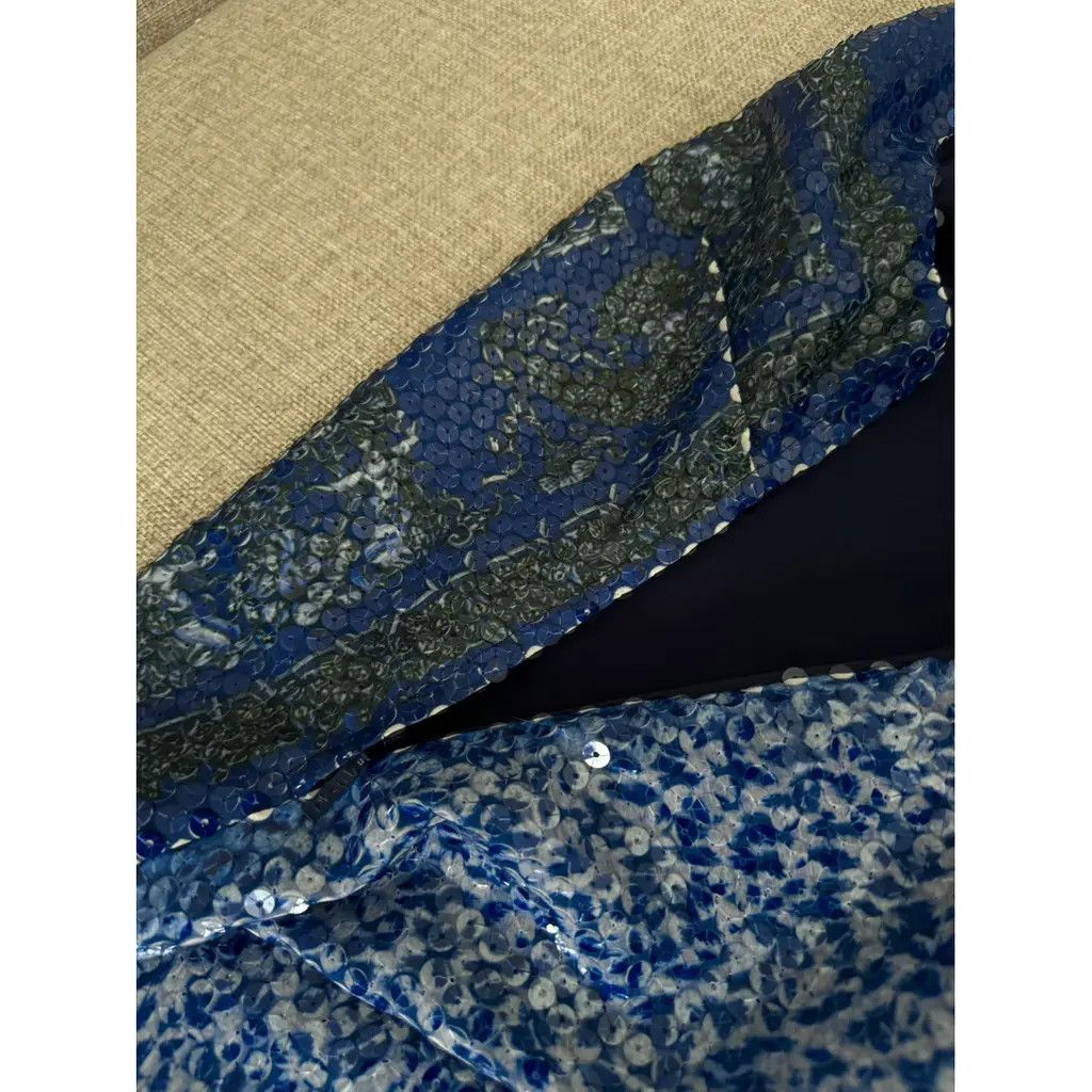 Versace Versace Blue Sequin Sleeveless Mini Dress Size Medium Size M / US 6-8 / IT 42-44 - 6 Thumbnail