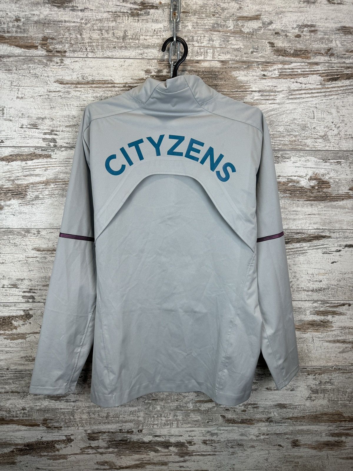 Puma × Vintage Mens Vintage Puma Manchester City FC sweatshirt jersey Size US L / EU 52-54 / 3 - 7 Thumbnail