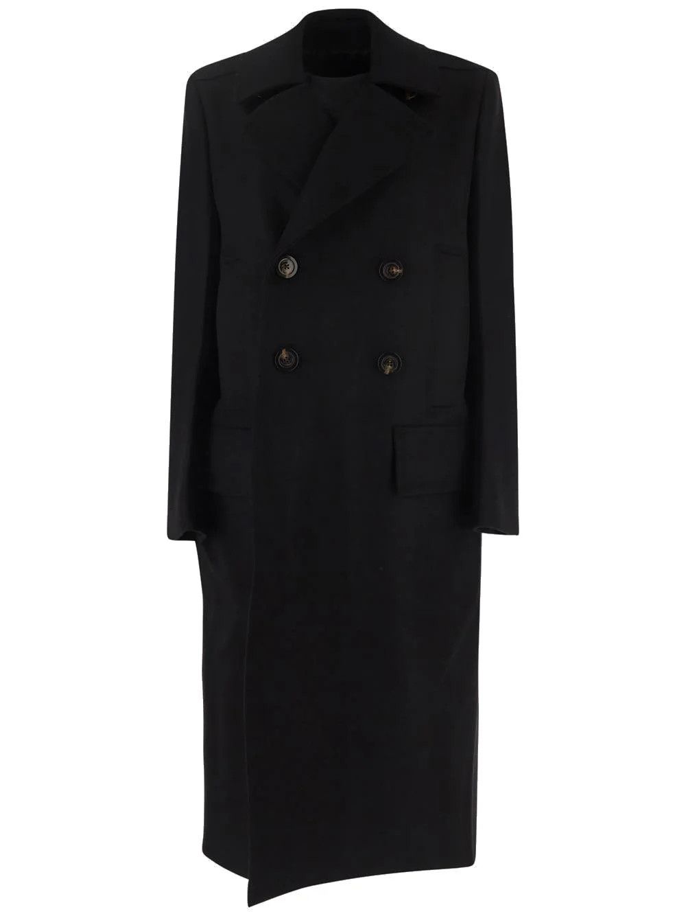 Rick Owens Rick Owens Slim Drella Wool Coat Black 52 Size US L / EU 52-54 / 3 - 4 Thumbnail