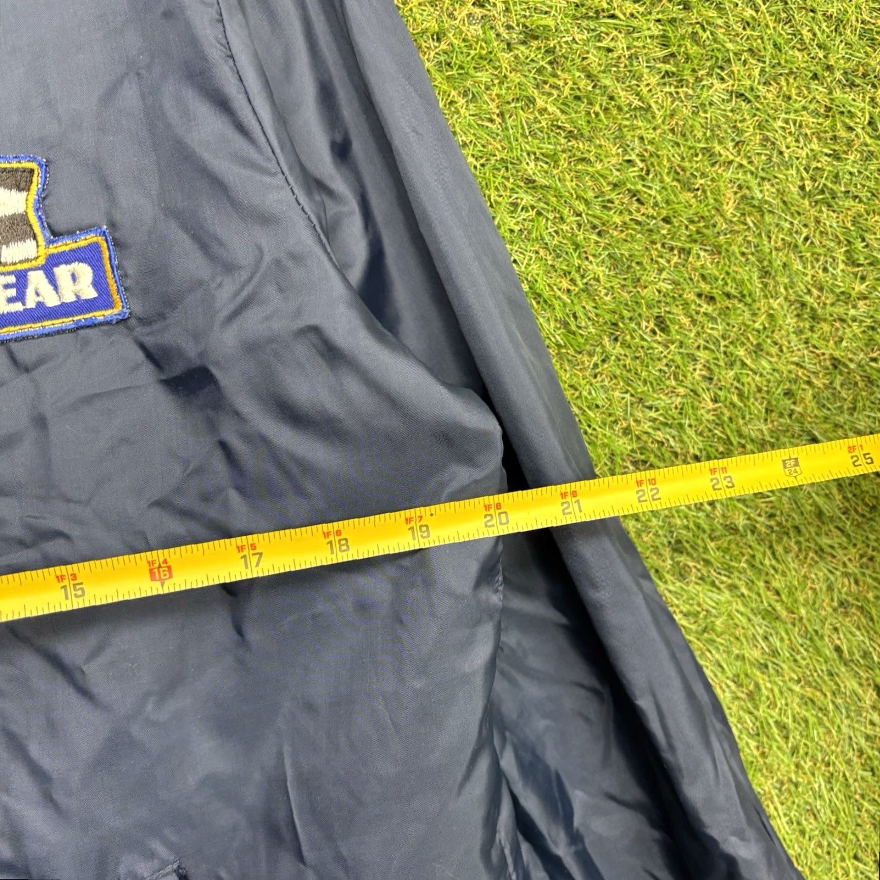 CLOSED VINTAGE Goodyear Racing Jacket Mens M Blue Windbreaker 80s USA Snap Close Zip Size US M / EU 48-50 / 2 - 5 Thumbnail