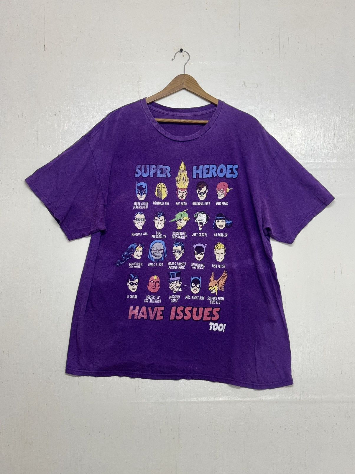 Vintage Vintage Superhero Tshirt Vintage Y2K (No taq) Size US XL / EU 56 / 4 - 3 Thumbnail
