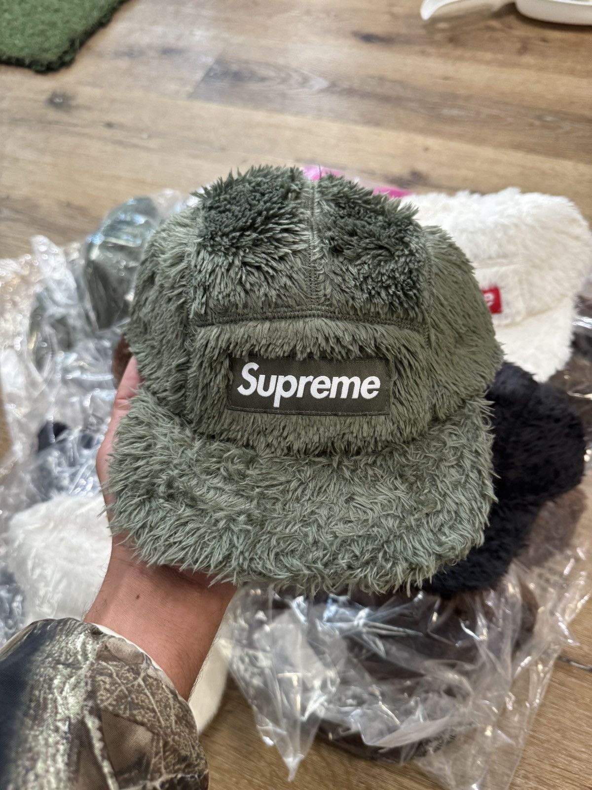 Supreme fuzzy hat online