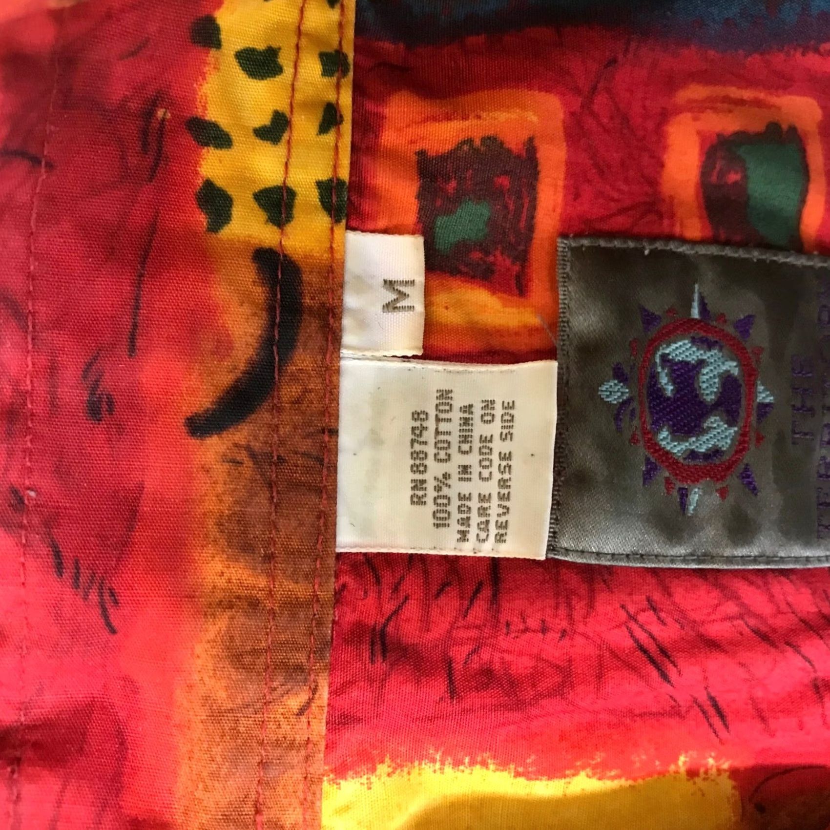 The Territory Ahead The Territory Ahead Mens Short Sleeve Cotton Tribal Patchwork Shirt Size US M / EU 48-50 / 2 - 8 Thumbnail