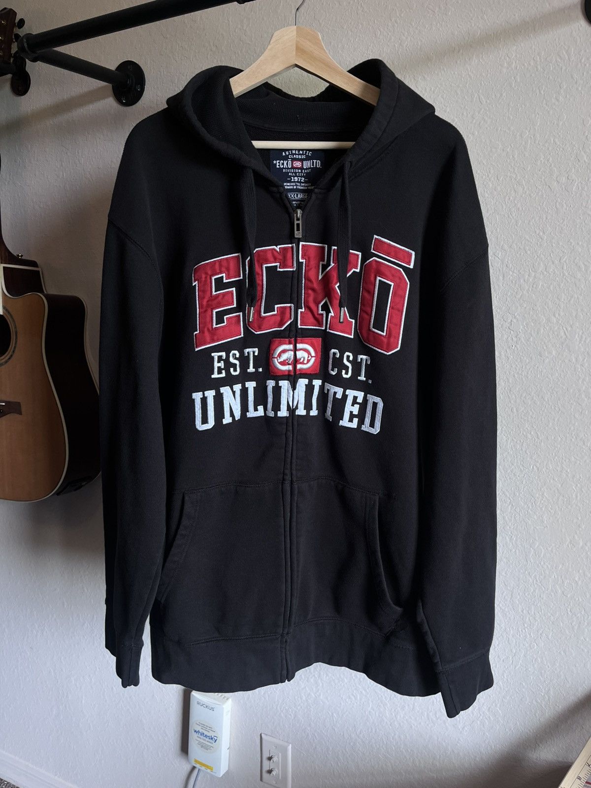 Ecko Unltd. ORIGINAL Ecko Unltd Black Zip Hoodie XX-Large Size US XXL / EU 58 / 5 - 1 Thumbnail