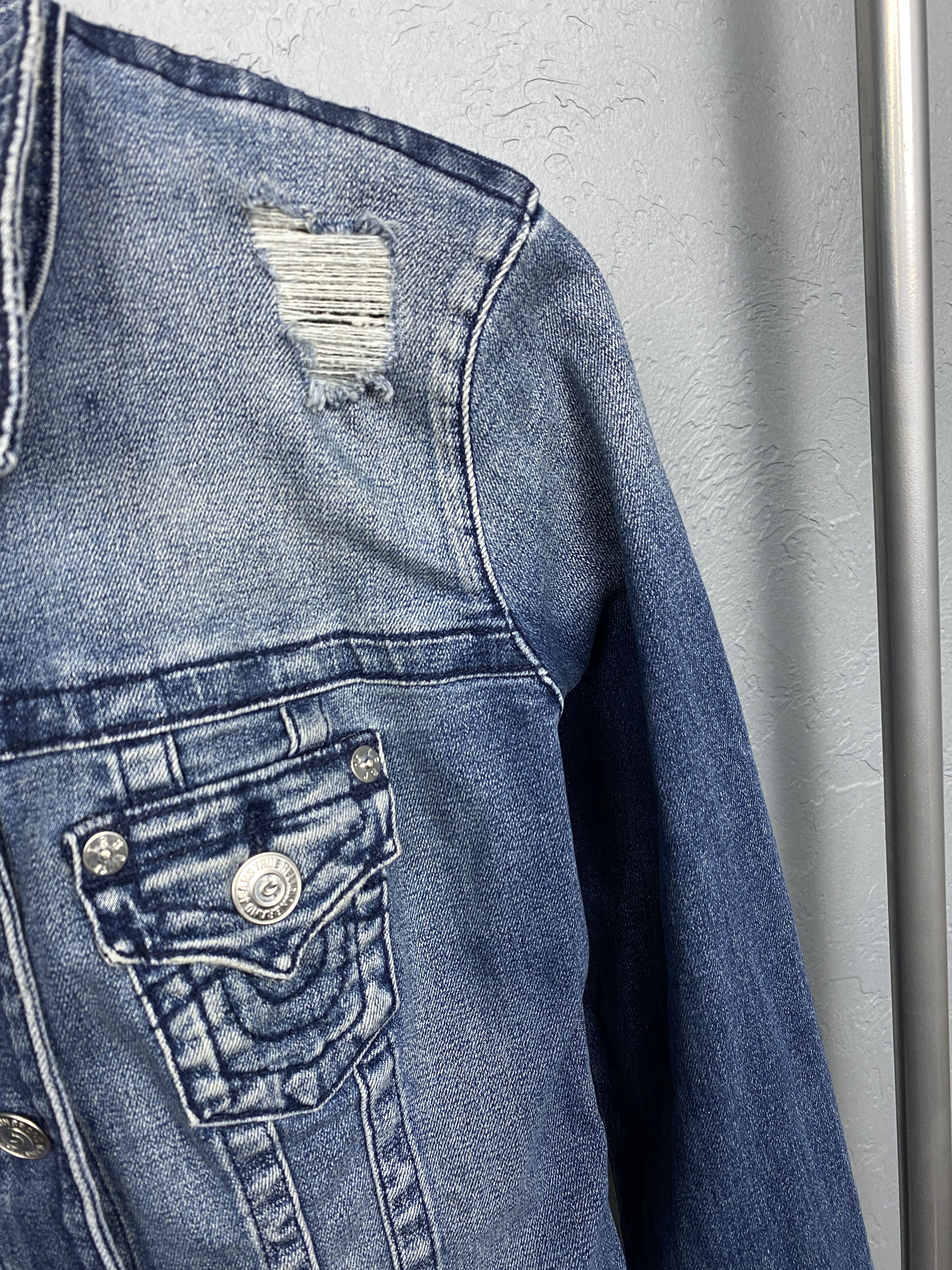 True Religion True Religion Vintage Denim Jacket Y2K Jeans Size S / US 4 / IT 40 - 4 Thumbnail