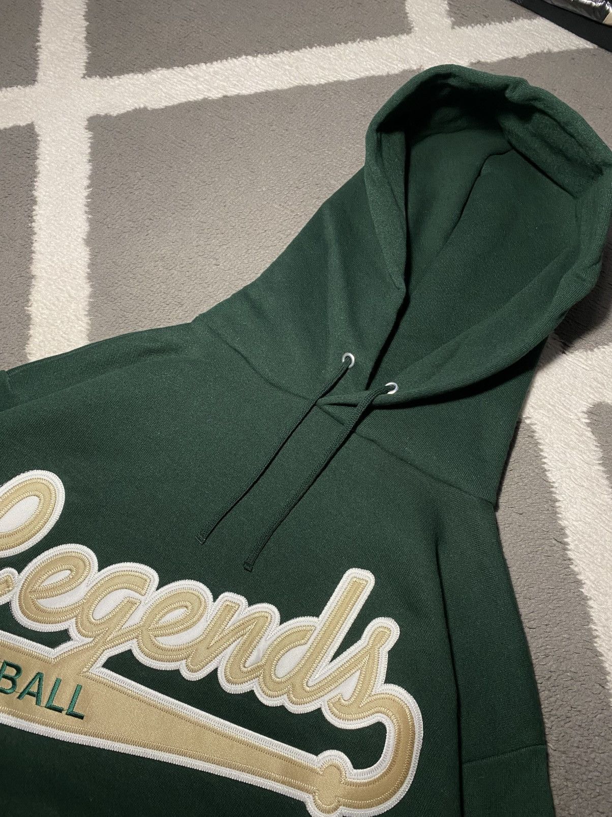 Jerzees × Vintage Vintage 00’s Y2K Jerzees basic bottle green Hoodie Size M / US 6-8 / IT 42-44 - 5 Thumbnail