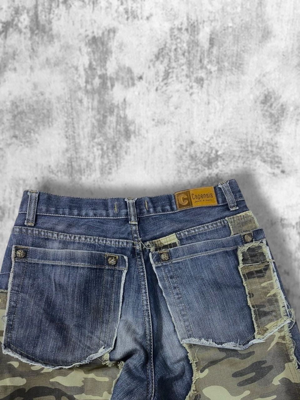 Japanese Brand CDG Dolce Gabbana Style y2k Denim Camo Military Pants Jeans Size US 30 / EU 46 - 7 Thumbnail