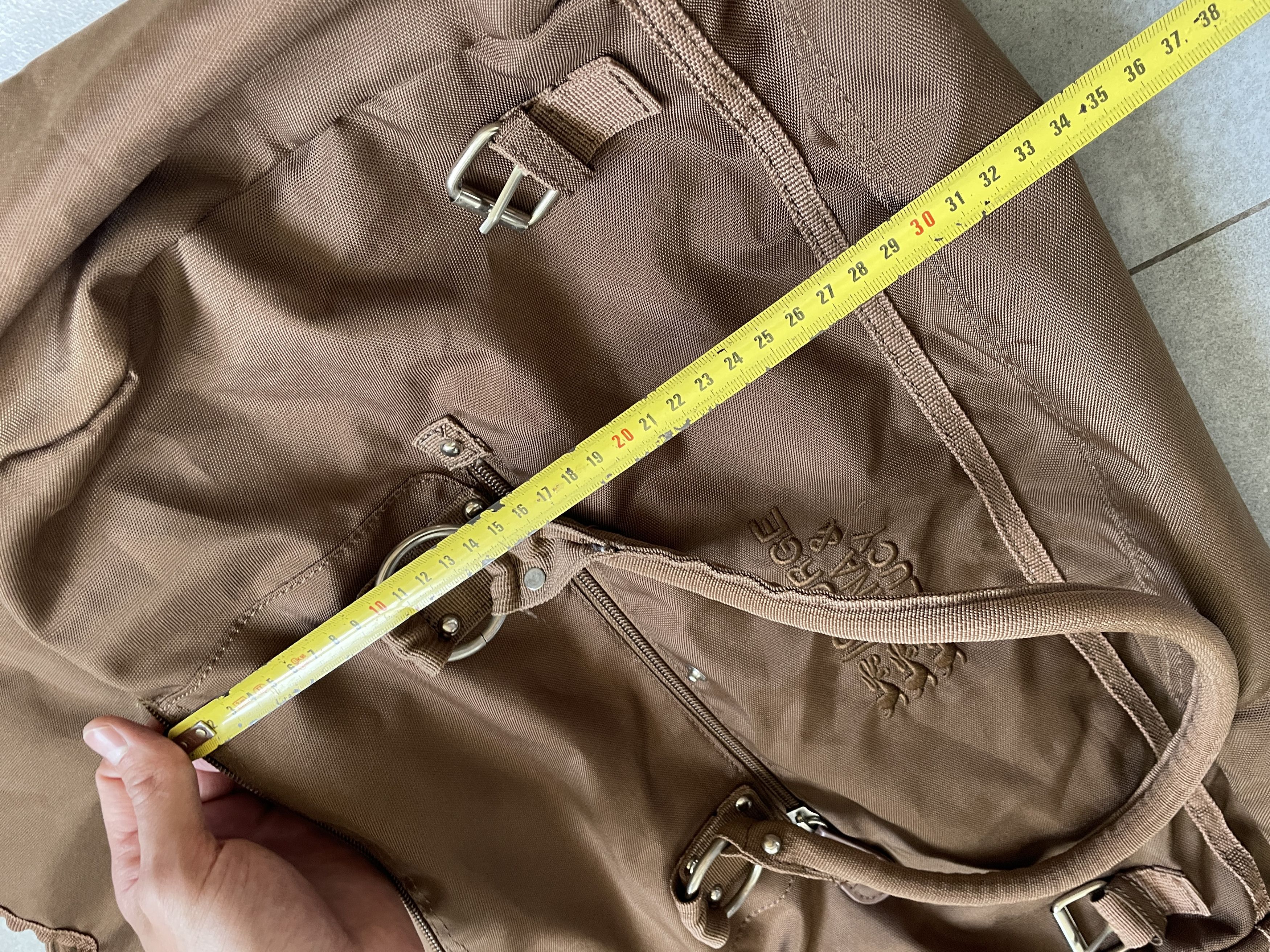 George Gina & Lucy × Japanese Brand GEORGE GINA LUCY Y2K AVANT GARDE BROWN WEEKEND DUFFLE BAG Size ONE SIZE - 8 Thumbnail