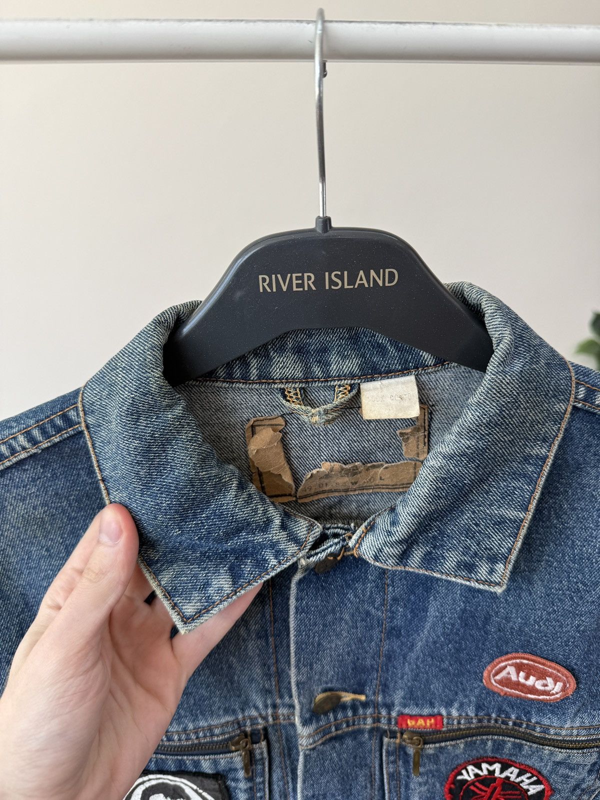 Audi Vintage Audi Denim Jacket Custom Patchwork Yamaha Elvis Size US M / EU 48-50 / 2 - 8 Thumbnail