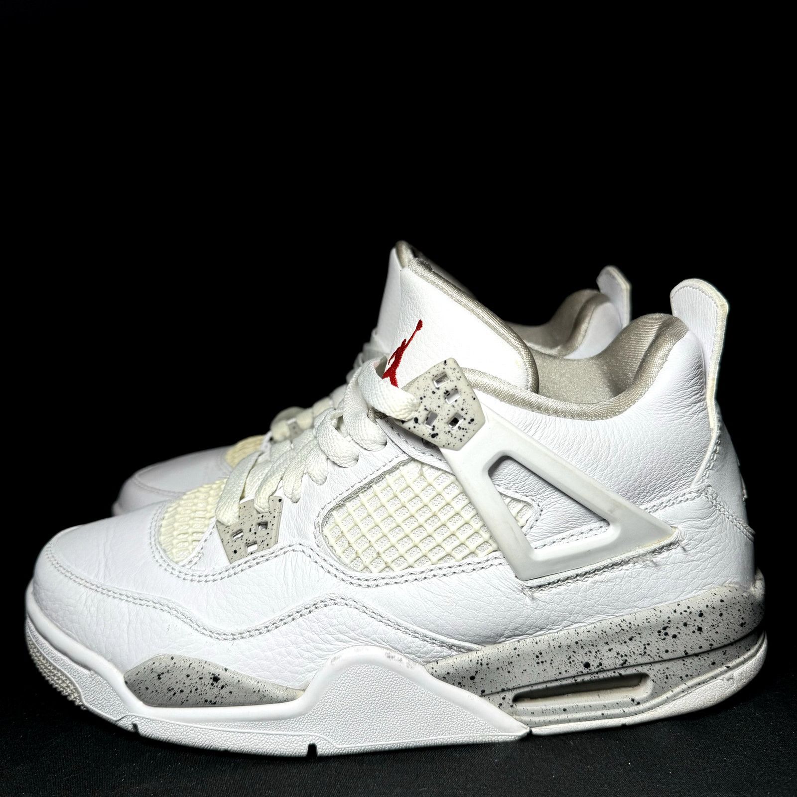 Jordan Brand × Nike Size 6.5 - Nike Air Jordan 4 Retro GS White Oreo 2021 Shoes Size US 6.5 / EU 39-40 - 8 Thumbnail