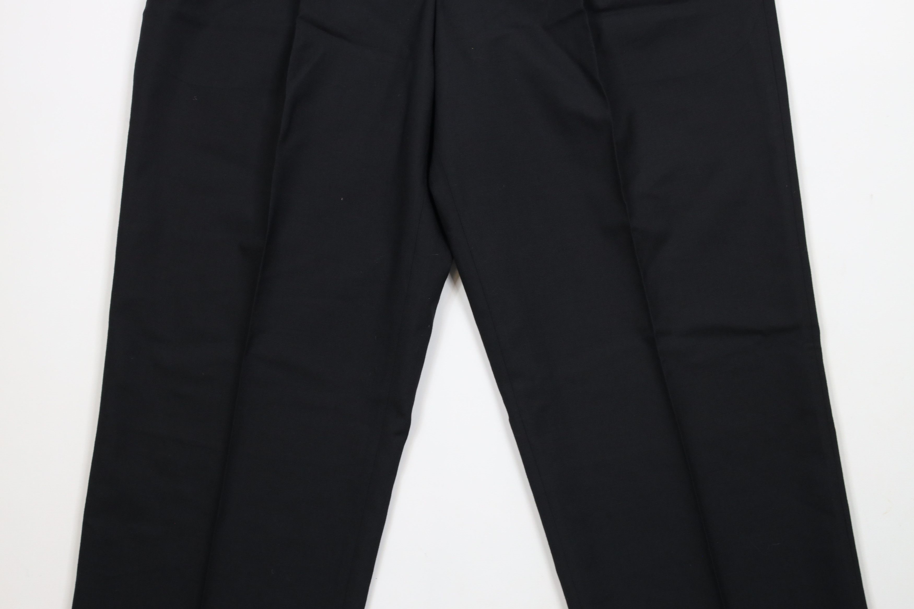 Lands' End × Vintage Vintage 90s Lands End Wide Leg Chino Pants Trousers Black Size US 36 / EU 52 - 3 Thumbnail