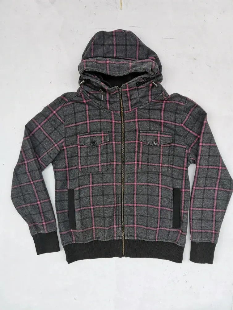Splendid Satisfaction Windowpane Hoodie Sweatshirt