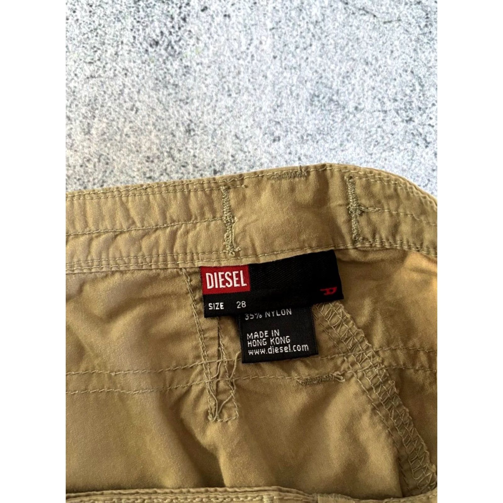 Diesel Diesel Pants Women Beige Cotton 28 Straight Leg Pockets Zipper Regular Pant 28 Mens Womens Boys Girls Size 28" / US 6 / IT 42 - 3 Thumbnail
