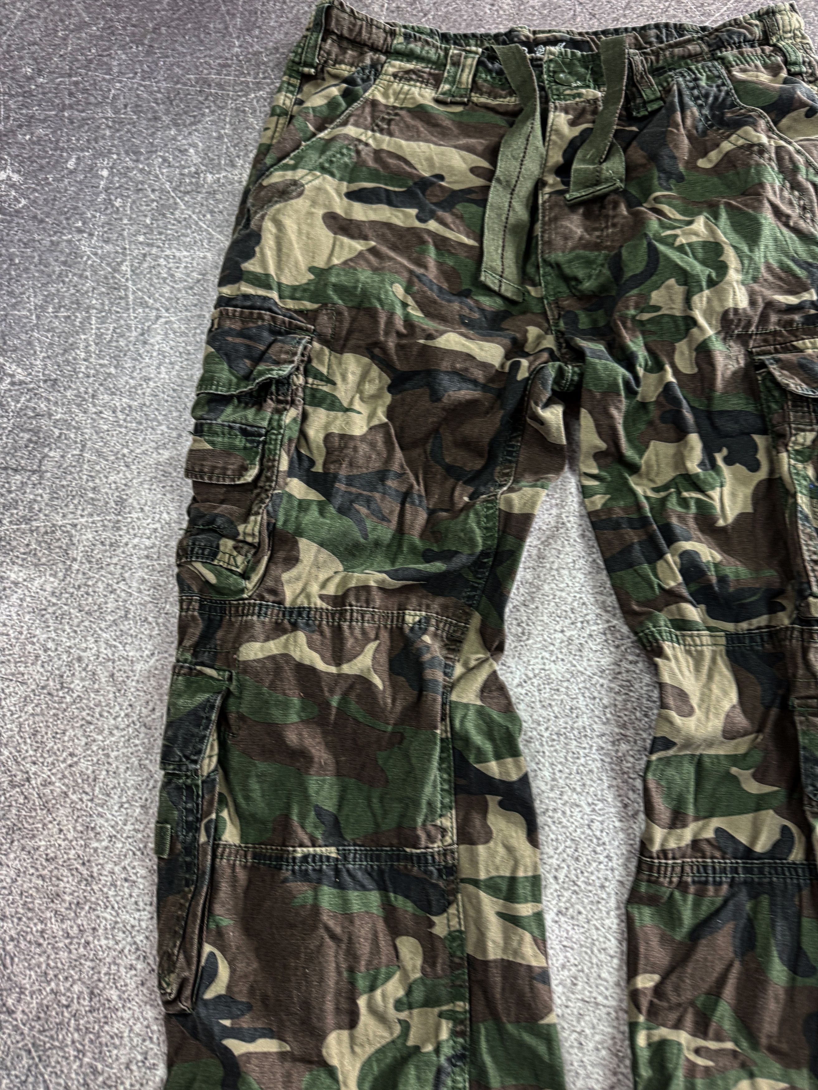 Hysteric Glamour Crazy Raf Simons Balenci Style Camo Bondage Cargo Pants y2k Size US 32 / EU 48 - 4 Thumbnail