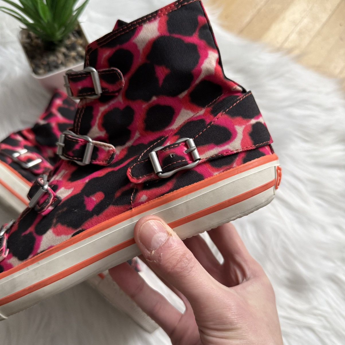 ASH 📌 Vintage Ash Y2K High Crazy Buckle Top Sneakers Size US 7 / IT 37 - 13 Thumbnail