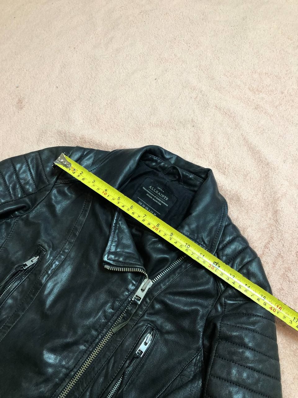 Allsaints Vintage Allsaints Black Leather Jacket Size 6 Size M / US 6-8 / IT 42-44 - 13 Thumbnail