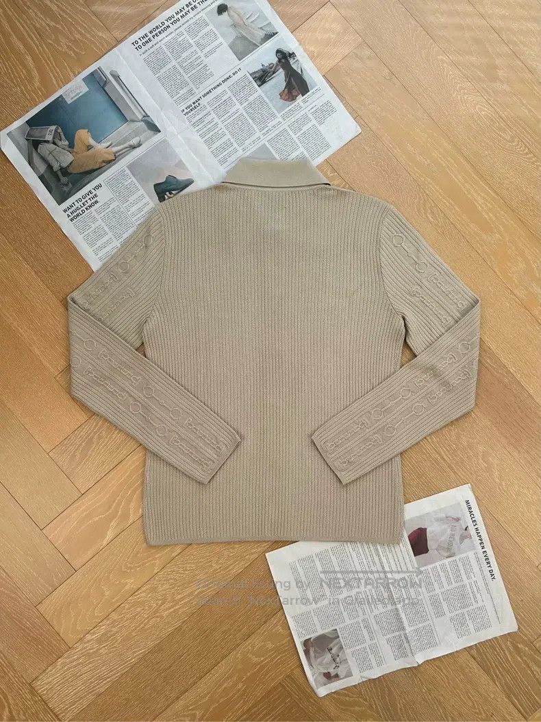 Hermes Hermes Autumn and Winter Women's Shirt Wool Knit Cardigan Size S / US 4 / IT 40 - 2 Thumbnail
