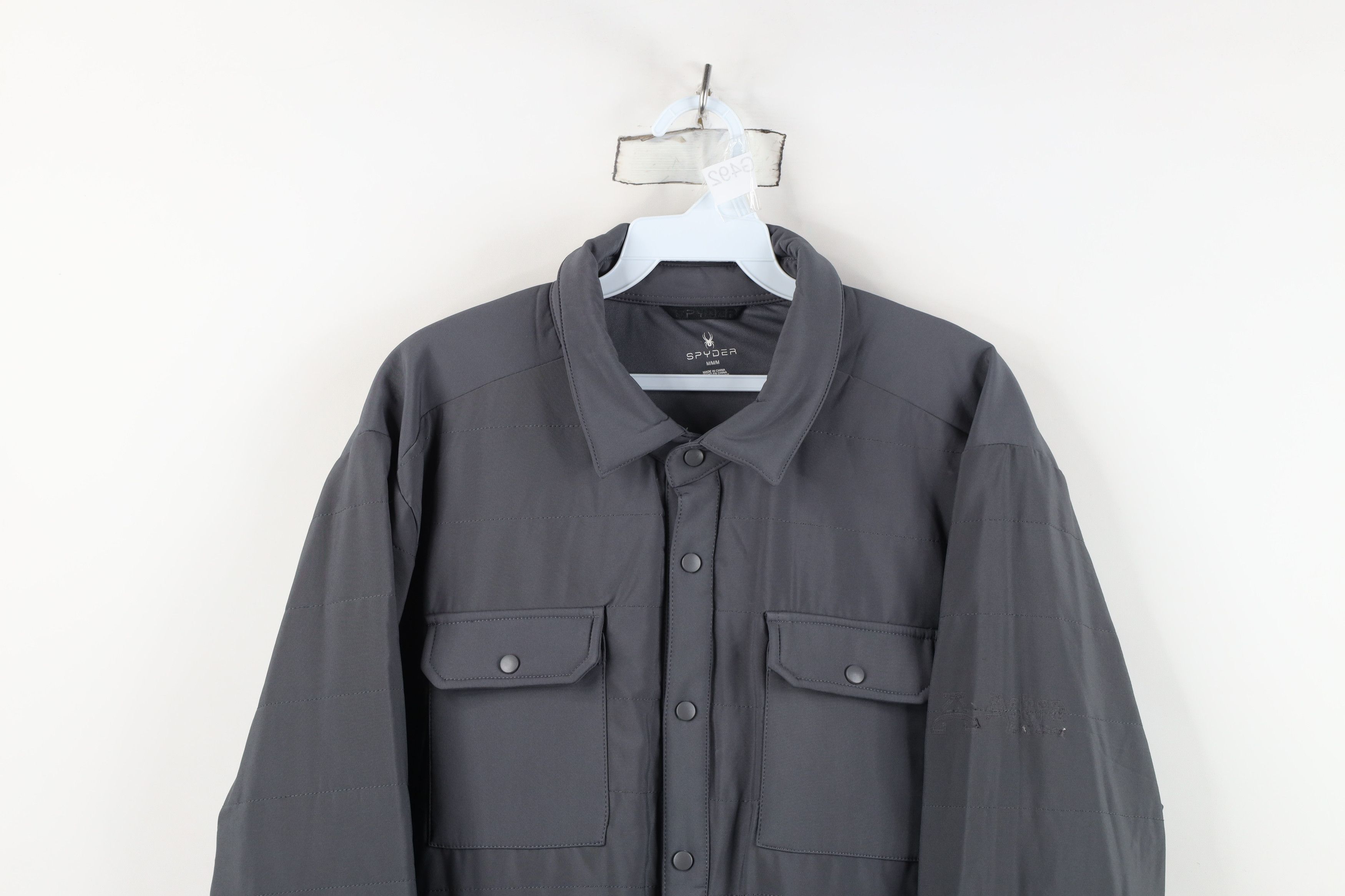 Spyder New w Defects Spyder Transit Full Button Shirt Jacket Gray Size US M / EU 48-50 / 2 - 2 Thumbnail