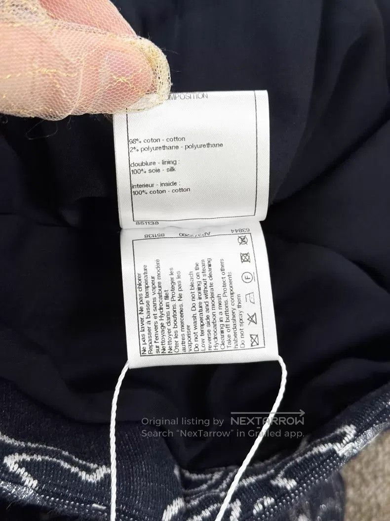 Chanel Chanel 22S show dark blue full print double C full print f Size XS / US 0-2 / IT 36-38 - 7 Thumbnail