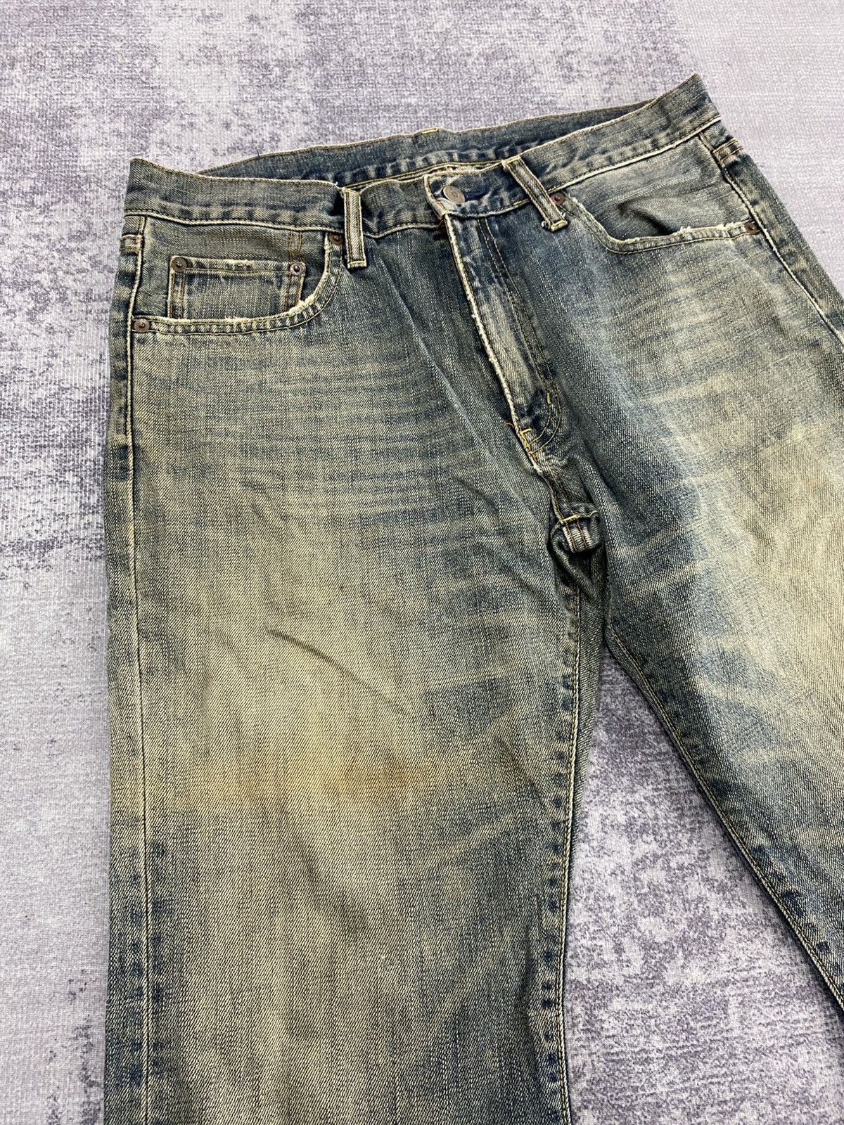 Japanese Brand flared uniqlo mudwash jeans ifsx lgb style Size US 32 / EU 48 - 13 Thumbnail