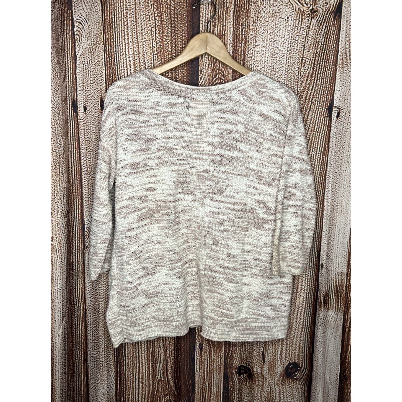J. Jill J.Jill Pure Jill Womens Medium Knit 3/4 Sleeve Sweater Size M / US 6-8 / IT 42-44 - 3 Thumbnail
