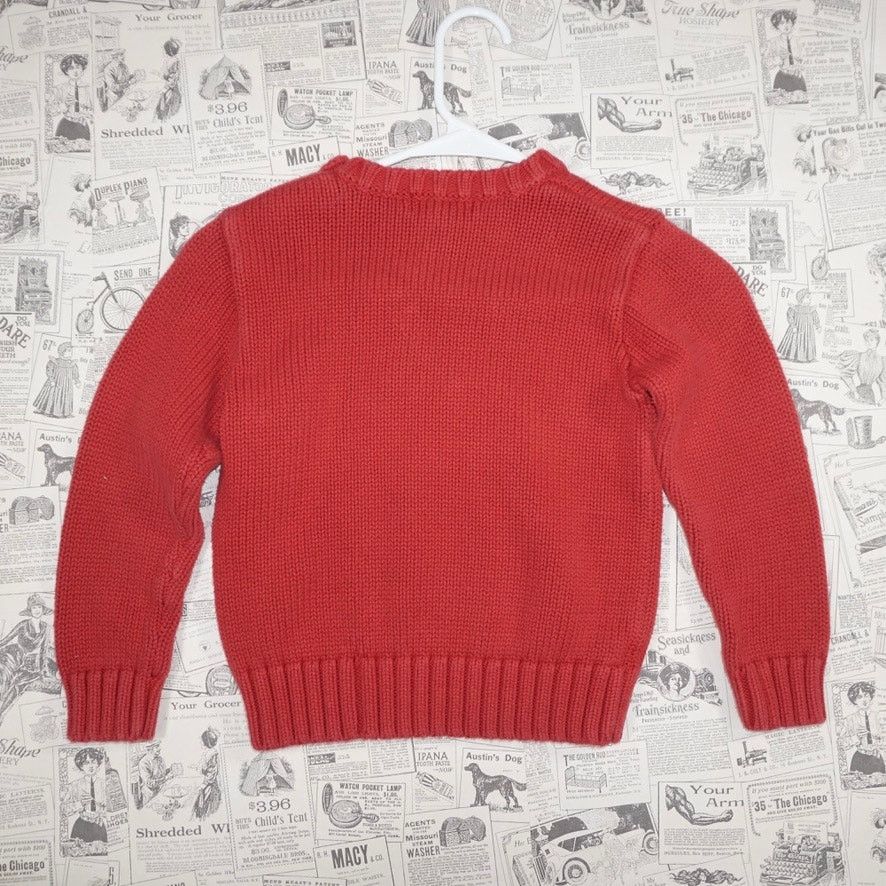 Polo Ralph Lauren 6 - Vintage Y2K Polo ralph lauren red knit 2000s sweater Size US S / EU 44-46 / 1 - 2 Thumbnail