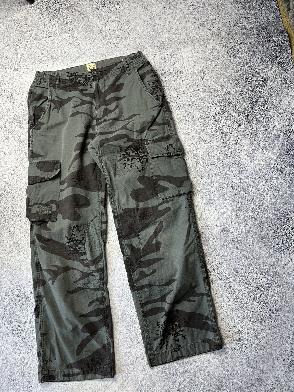 Japanese Brand VINTAGE FADED STREETWEAR CAMO CARGO PANTS Y2K Size US 32 / EU 48 - 5 Thumbnail