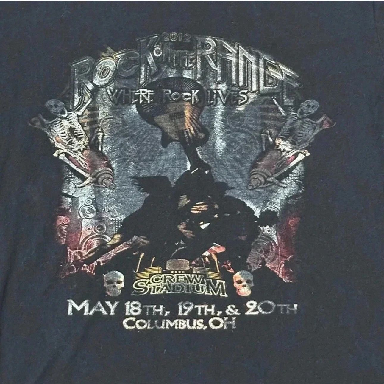 Other Rock on the Range 2012 Concert T Rob Zombe Marilyn Manson Size US XL / EU 56 / 4 - 4 Thumbnail