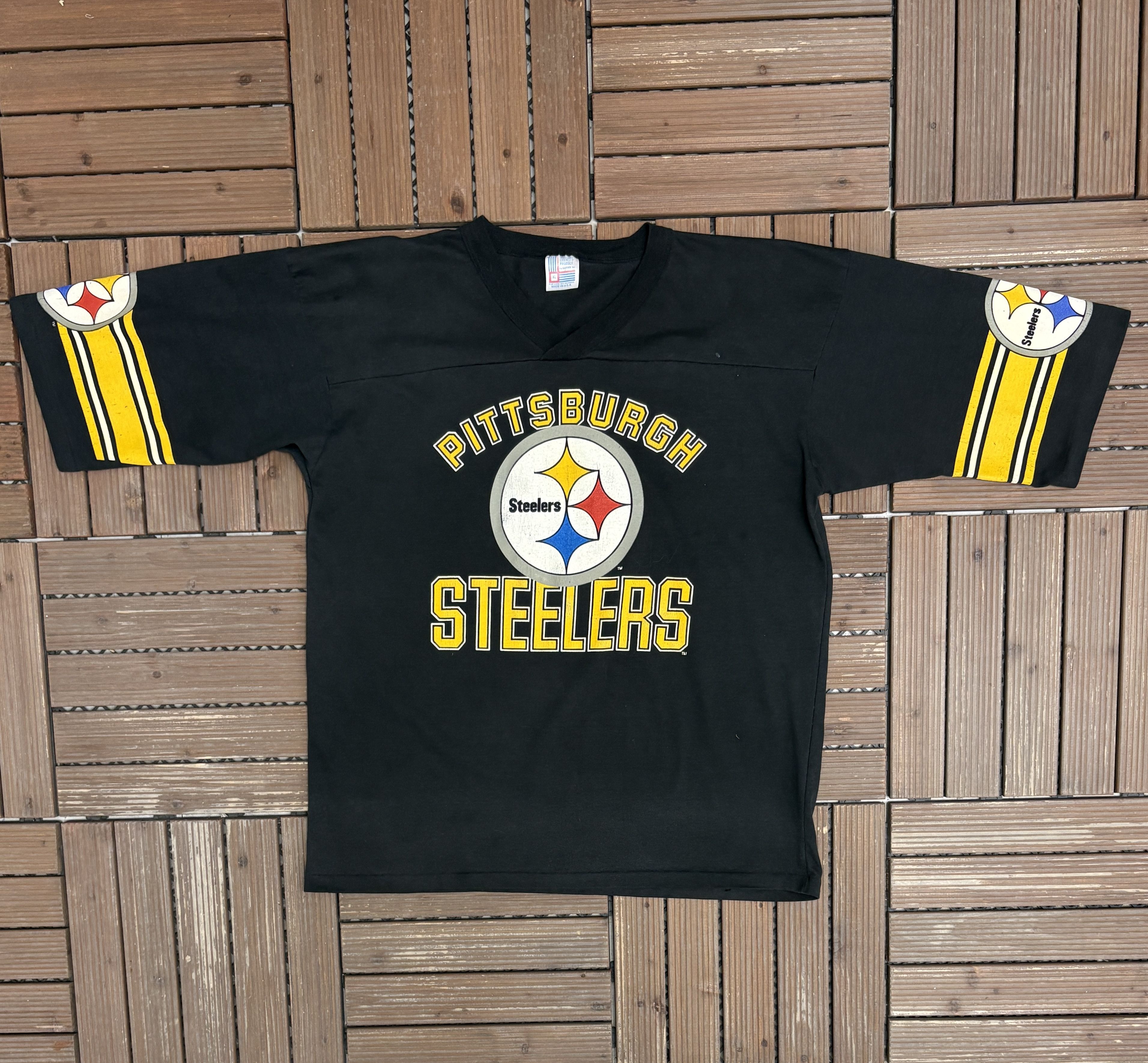 Vintage Pittsburgh Steelers Vintage Black T-Shirt Tee Size US XL / EU 56 / 4 - 1 Thumbnail