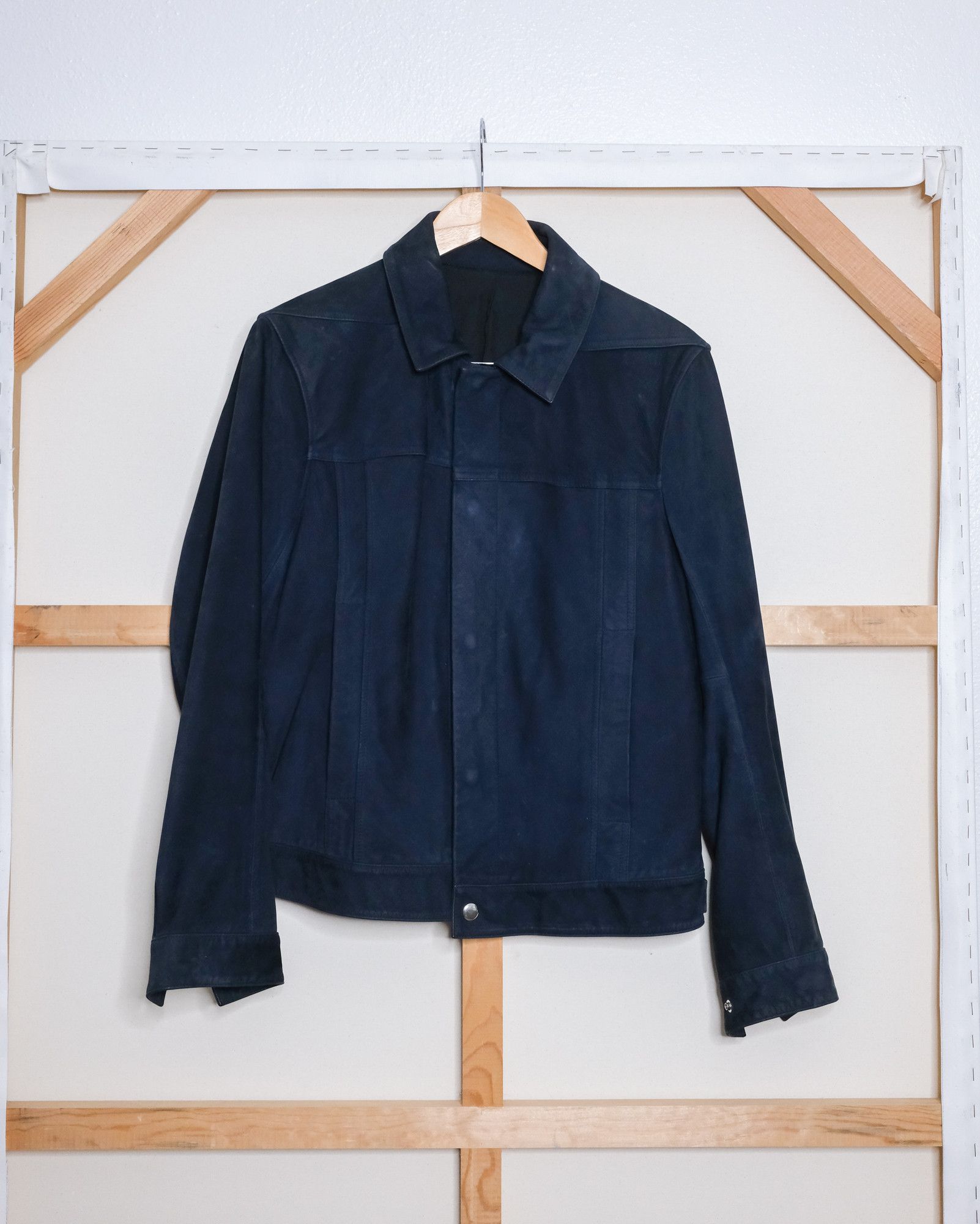 Vince Lambskin Blue Suede 2010s Era Vince Size US M / EU 48-50 / 2 - 1 Thumbnail