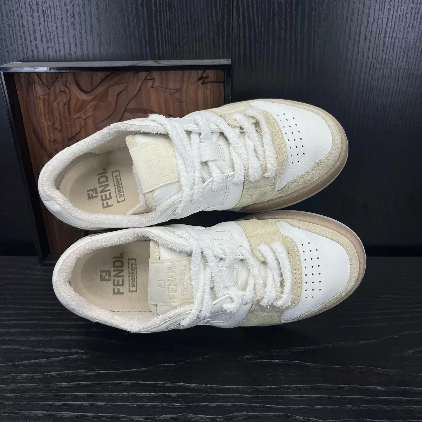 Fendi Fendi Match White & Gray 37 New With Box Size US 6.5 / IT 36.5 - 8 Thumbnail