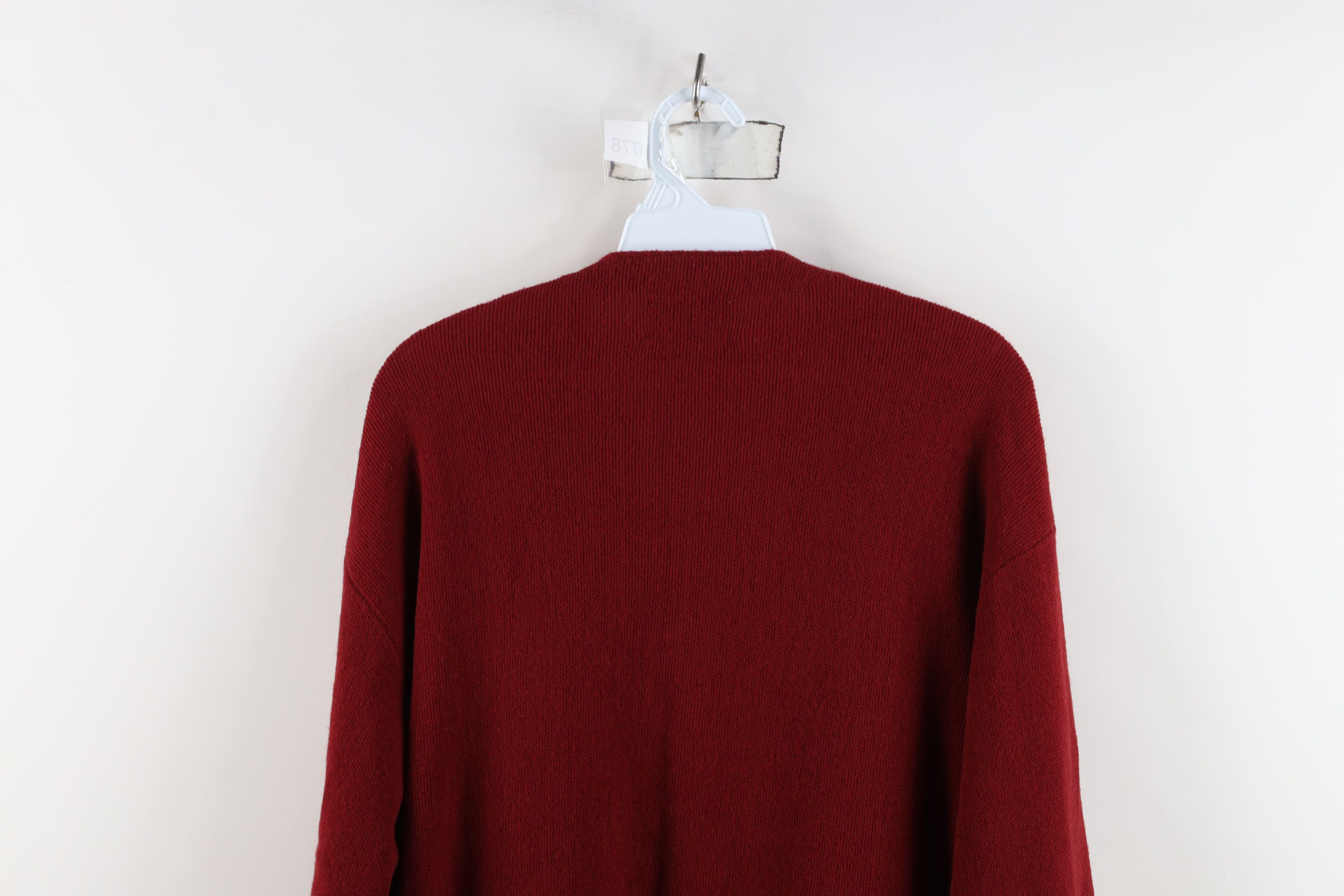 Vintage Vintage 70s Streetwear Knit Button Cardigan Sweater Red USA Size US XL / EU 56 / 4 - 12 Thumbnail