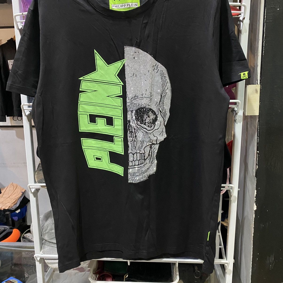 Designer × Philipp Plein Philipp Plein Neon Skull T-shirt Tee Size US L / EU 52-54 / 3 - 4 Thumbnail