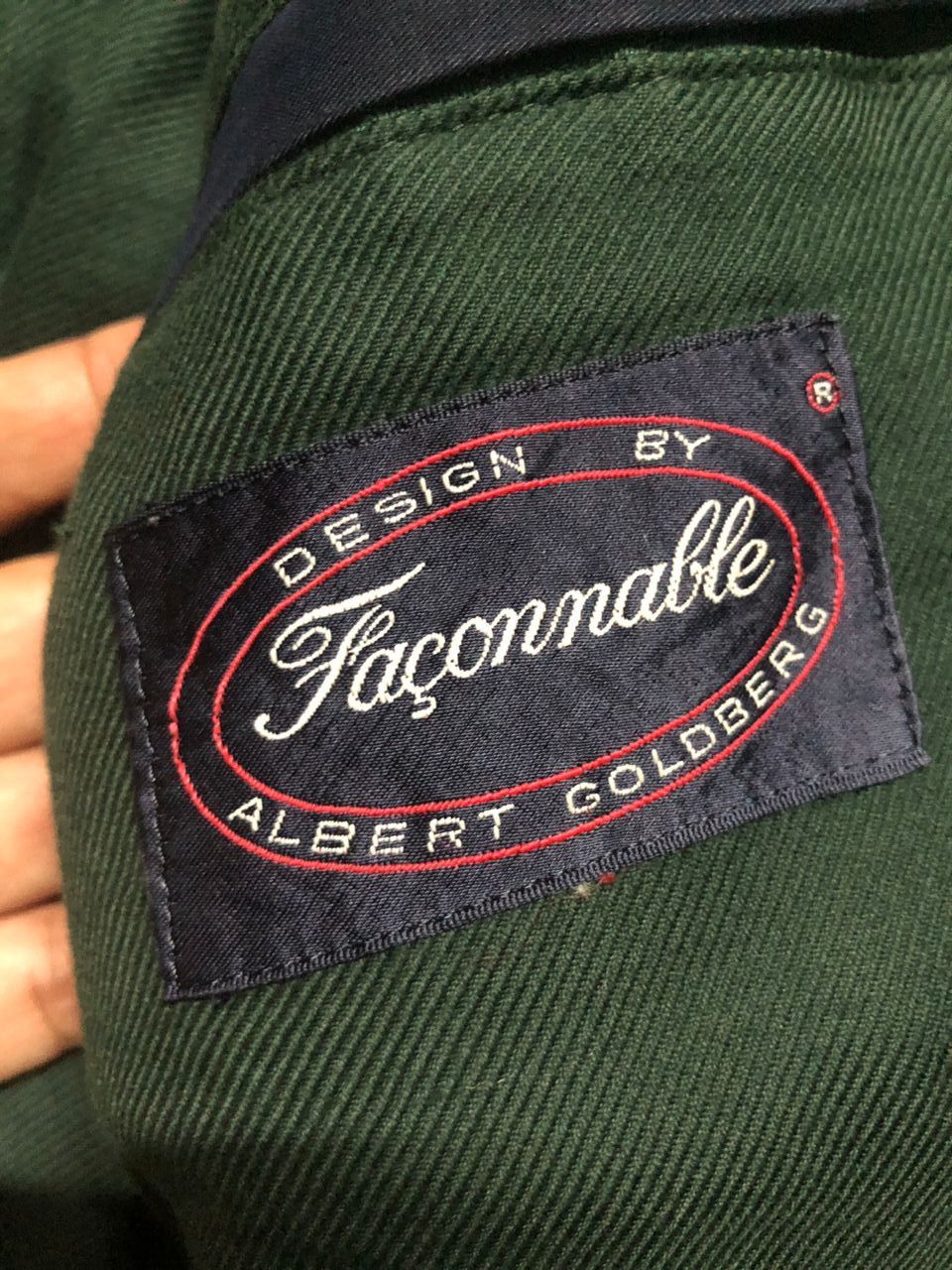 Faconnable VINTAGE FACONNABLE BOMBER JACKET LEATHER PART RIRI ZIPPER Size US M / EU 48-50 / 2 - 17 Thumbnail