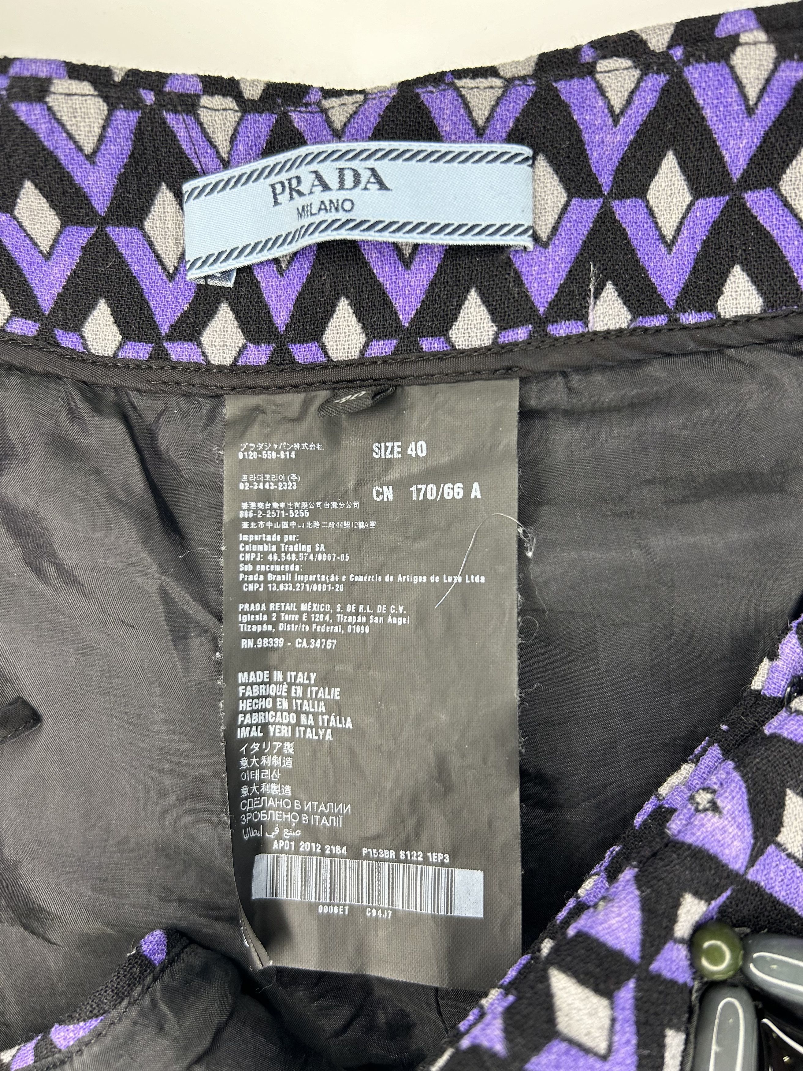 Prada Prada Skirt FW12 (1316) Size 27" / US 4 / IT 40 - 3 Thumbnail