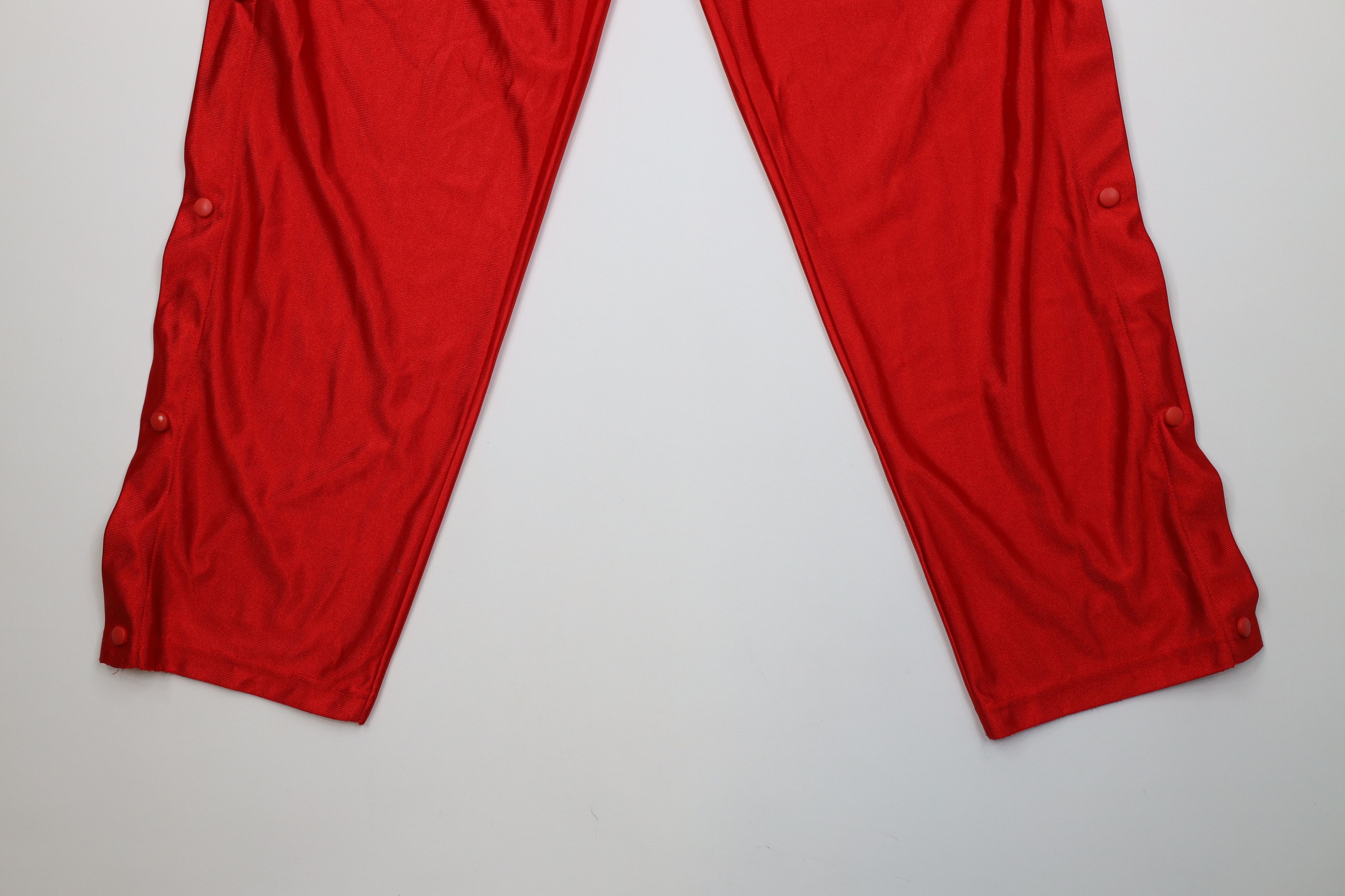 Vintage Vintage 90s Streetwear Silky Tearaway Wide Leg Pants Red USA Size US 38 / EU 54 - 4 Thumbnail