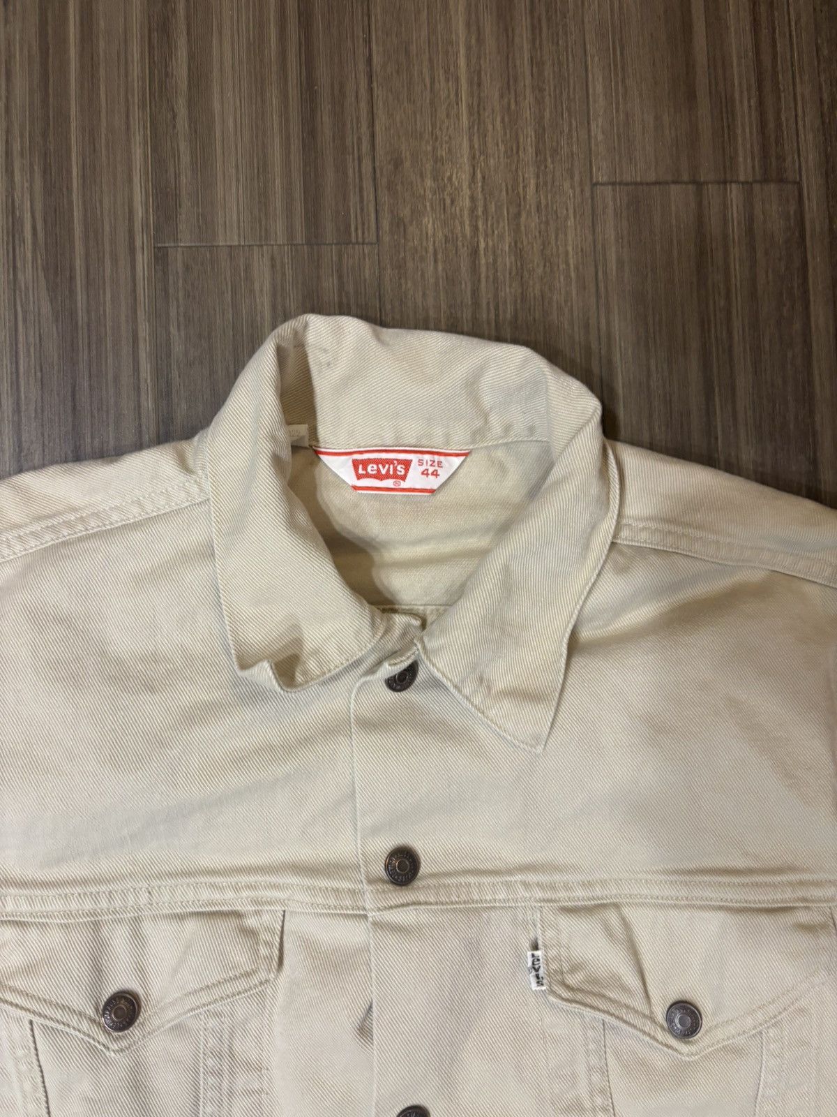 Levi's Vtg 80s Levi’s Denim Jacket Tan Size 44 Size US S / EU 44-46 / 1 - 3 Thumbnail
