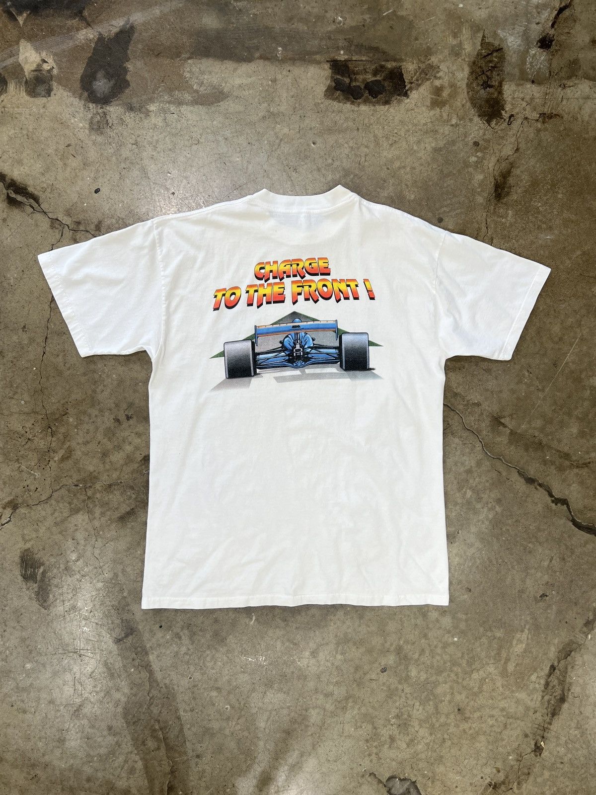 NASCAR Vintage MBNA Charge to the Front Racing Indy Racing Tee XL Size US XL / EU 56 / 4 - 5 Thumbnail
