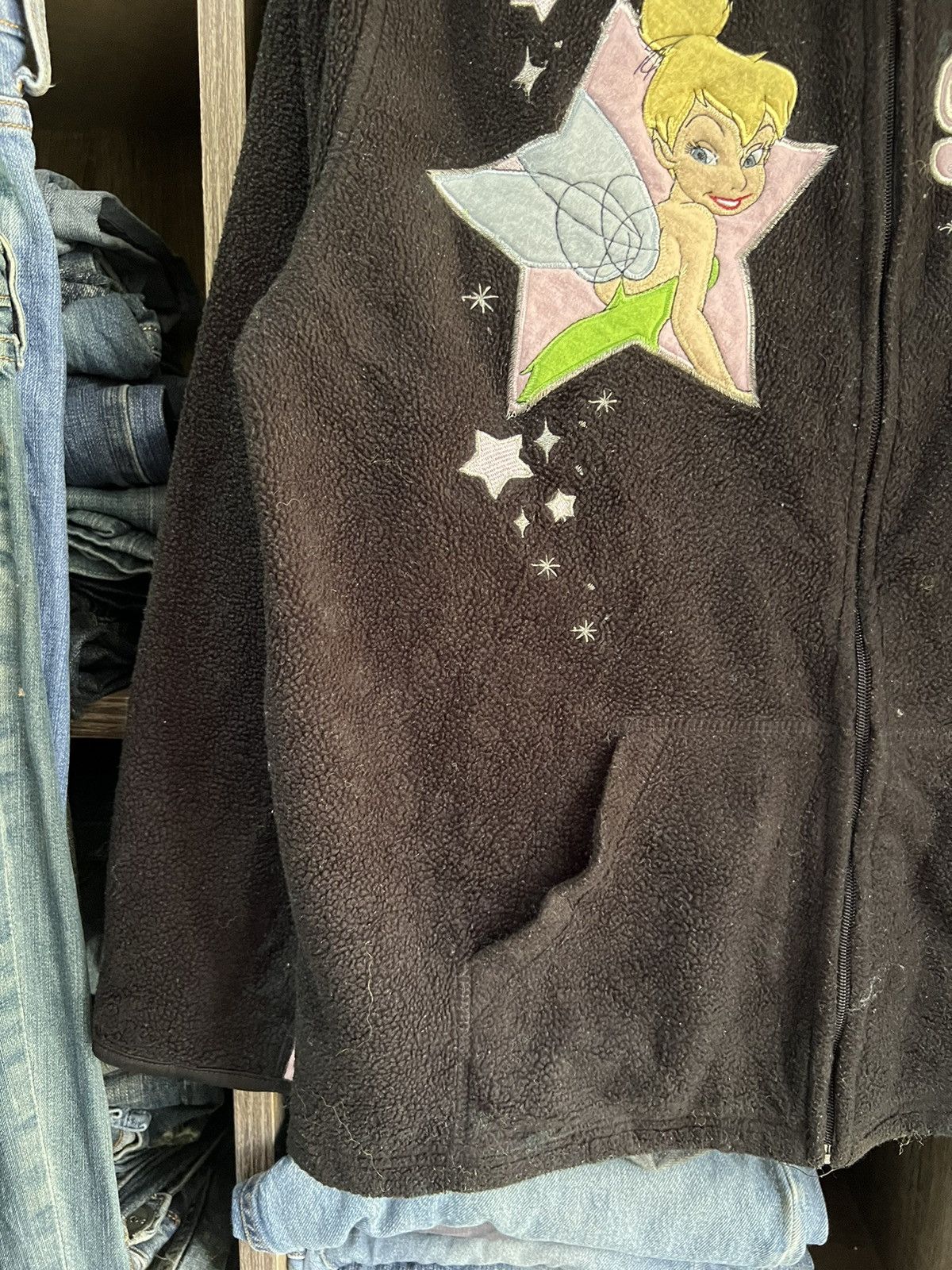Cartoon Network 🔥Disney Fairies Tinker Bell Fleece Zipper Jacket Size US M / EU 48-50 / 2 - 5 Thumbnail